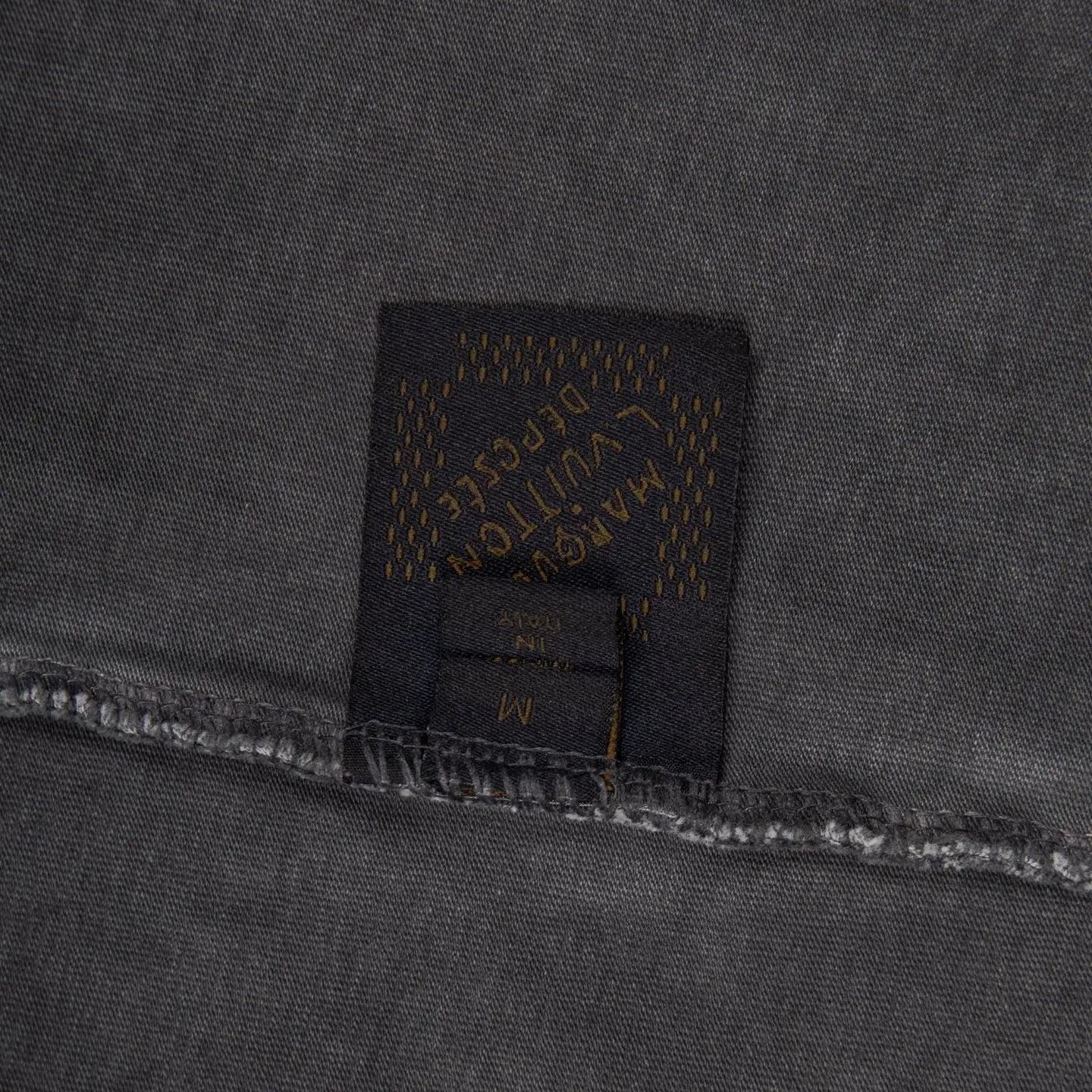 Logo Appliqué Distressed Cotton T-Shirt D12915048 — view 9