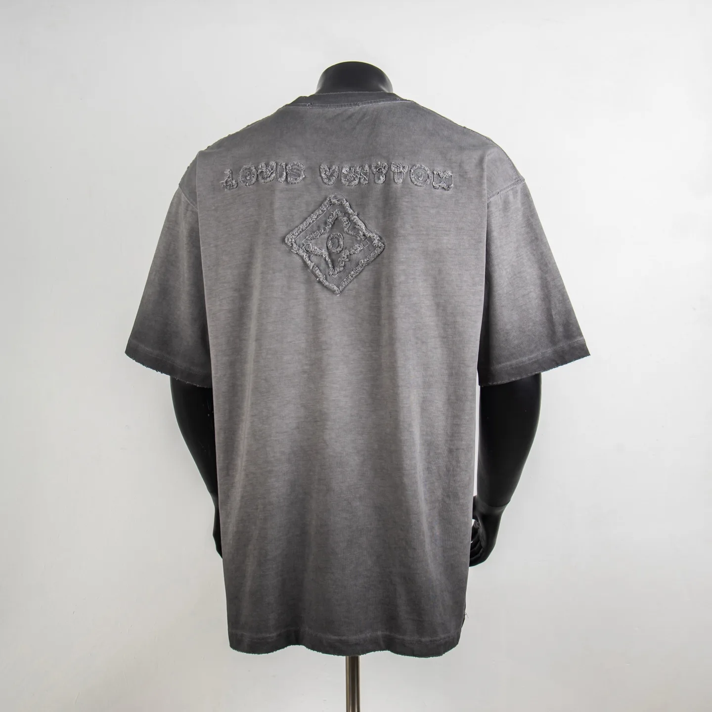 Embroidered Logo Appliqué Cotton T-Shirt D12915047 — view 2
