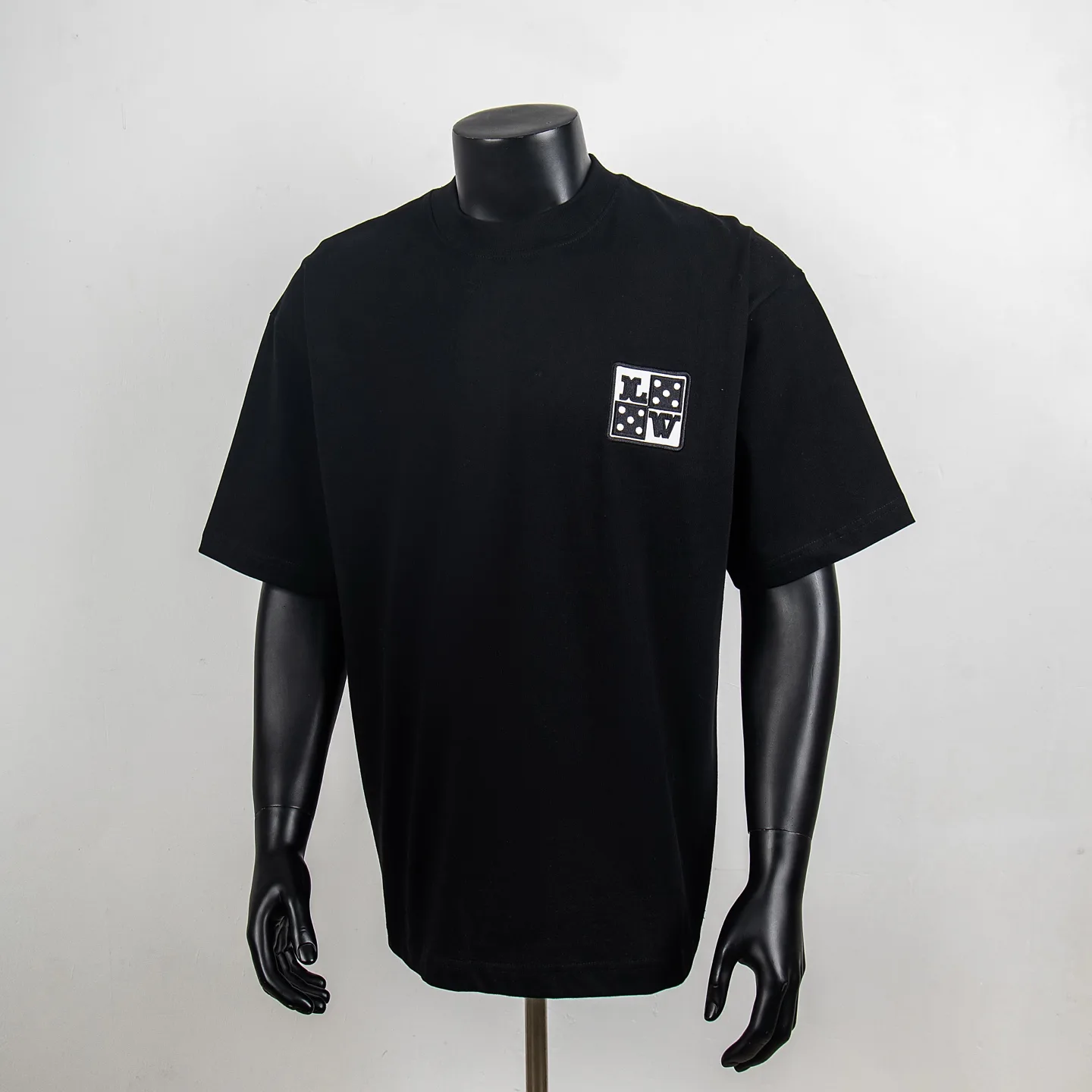 Dice Logo Embroidered Cotton T-Shirt D12515045