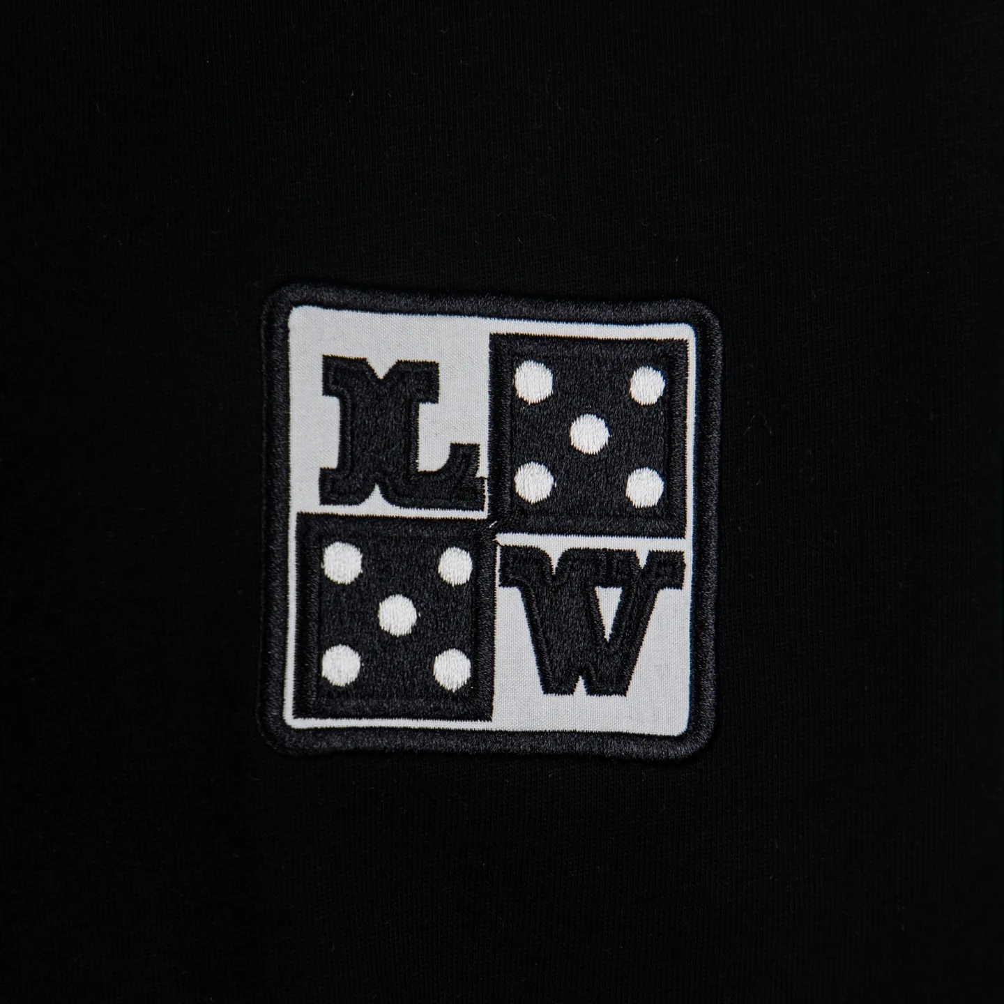 Dice Logo Embroidered Cotton T-Shirt D12515045 — view 4