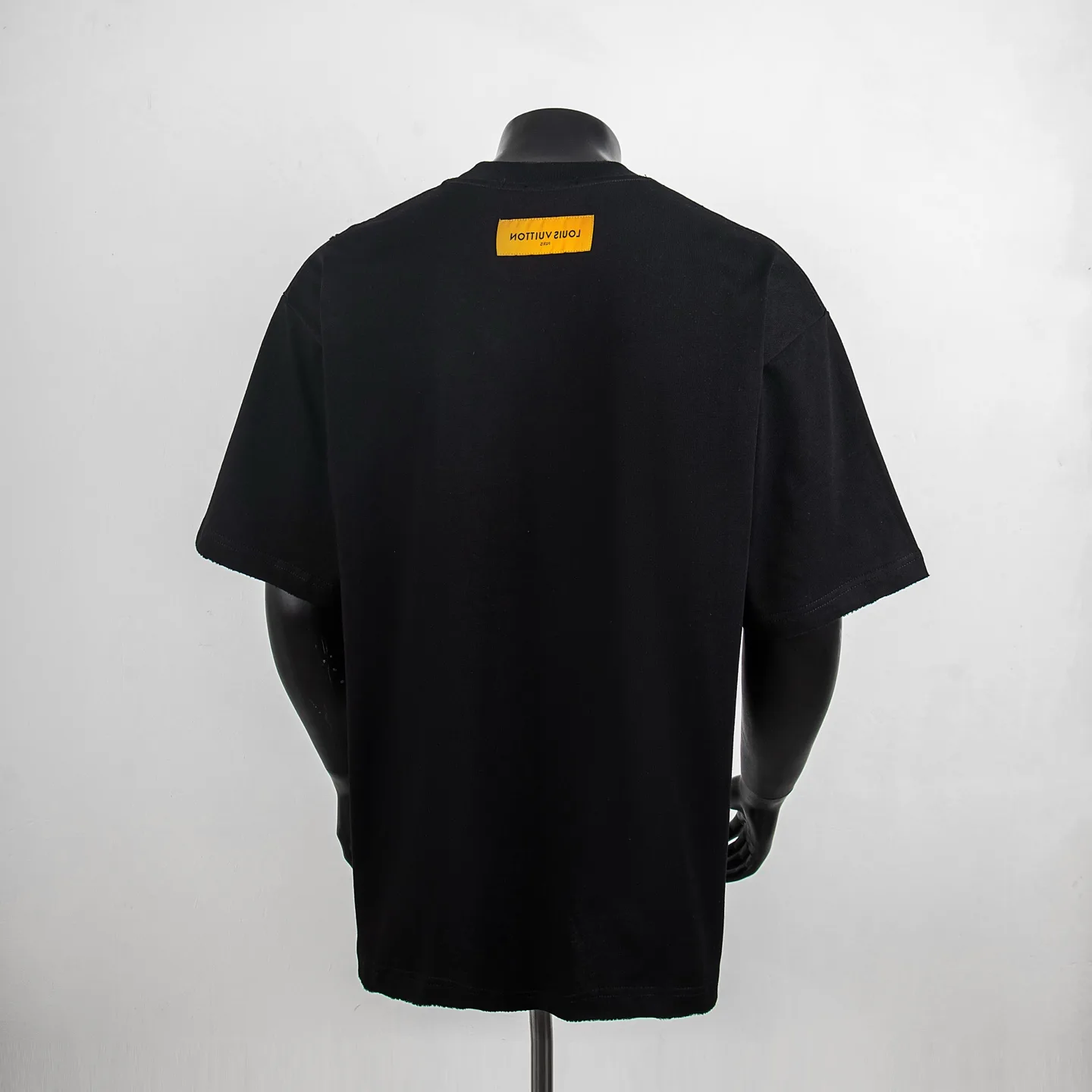 Embroidered Patch Distressed Cotton T-Shirt D12515041 — view 2
