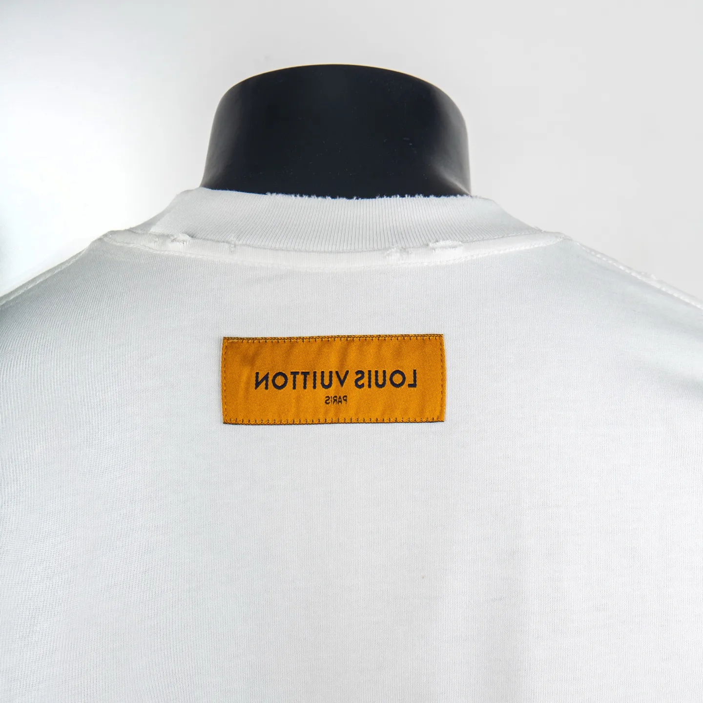 Embroidered Patch Distressed Cotton T-Shirt D12515042 — view 4