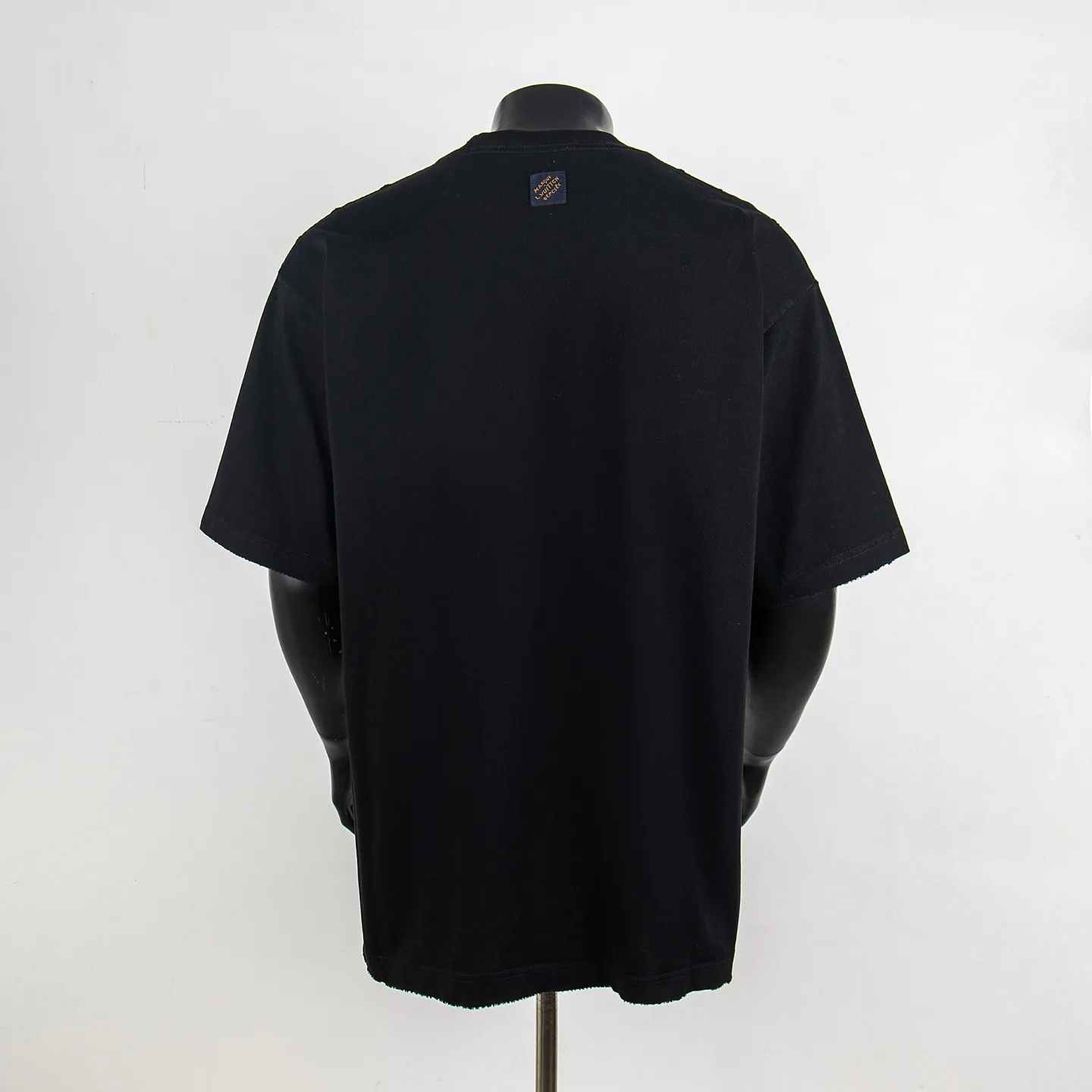 Sequin Logo Embroidered Cotton T-Shirt D12915039 — view 2