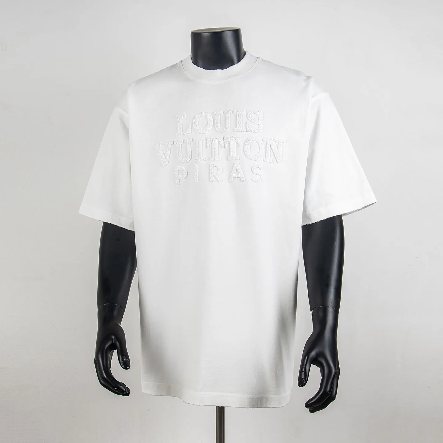 Embroidered Sequin Logo Cotton T-Shirt D12915040