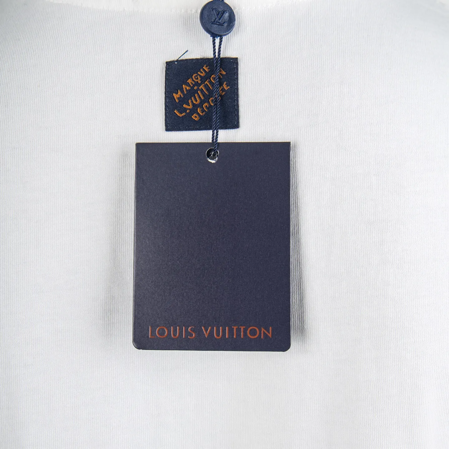 Embroidered Sequin Logo Cotton T-Shirt D12915040 — view 9