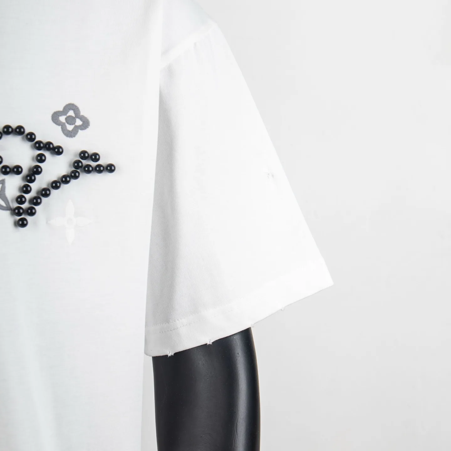 Embellished Logo Cotton T-Shirt D12515038 — view 6