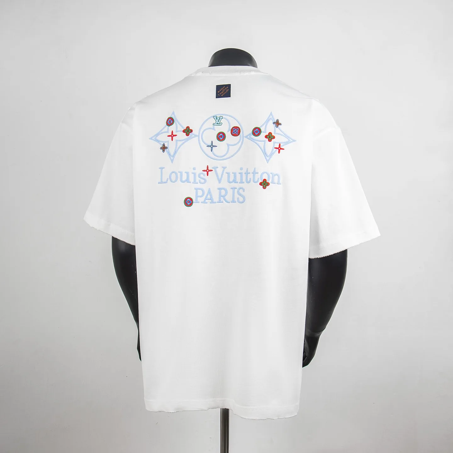 Embroidered Monogram Badge Cotton T-Shirt D12515034 — view 2