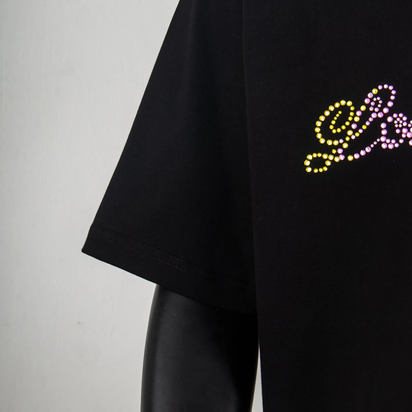 Embellished Logo Cotton T-Shirt D12515026 — view 6