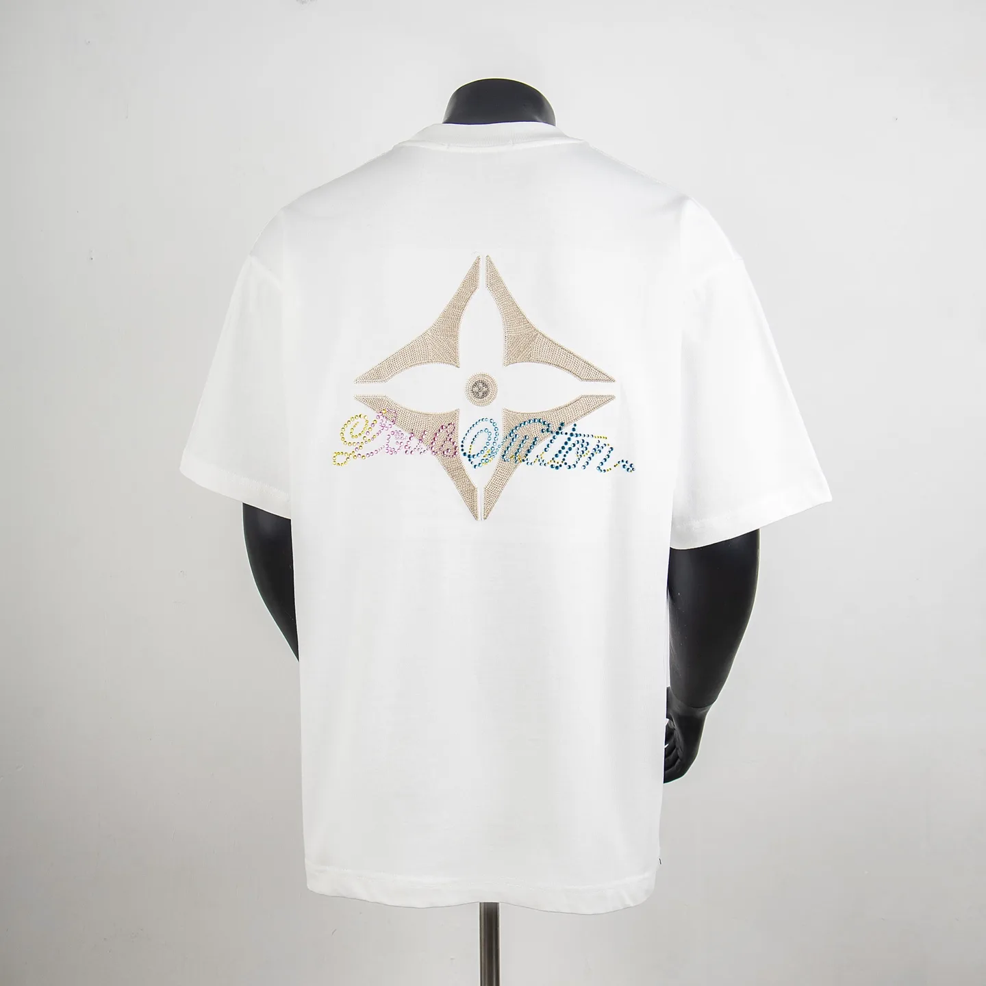 Embellished Logo Cotton T-Shirt D12515027 — view 2