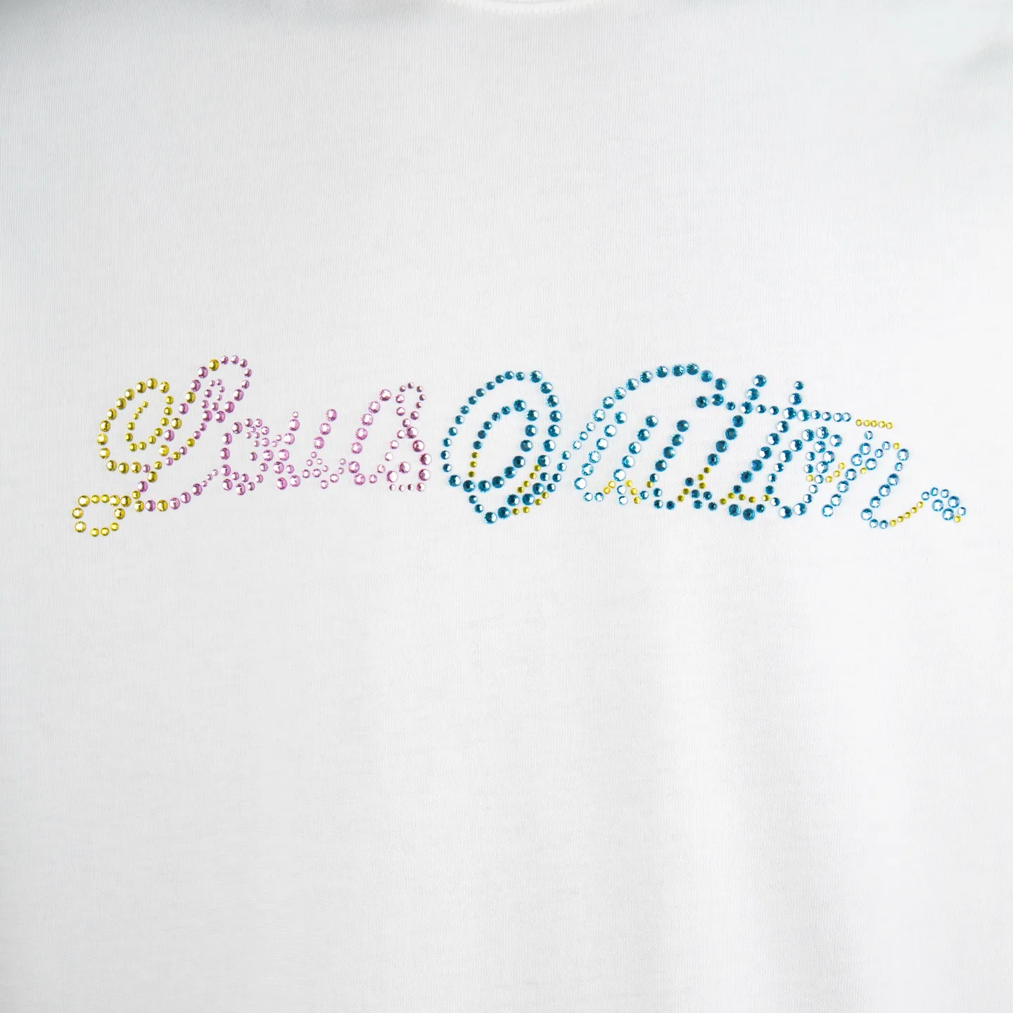 Embellished Logo Cotton T-Shirt D12515027 — view 4