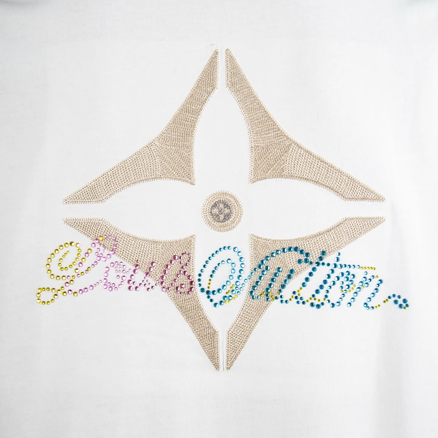 Embellished Logo Cotton T-Shirt D12515027 — view 5