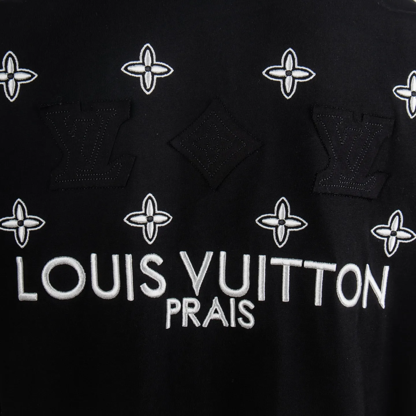 Logo Appliqué Distressed Cotton T-Shirt D12515024 — view 5