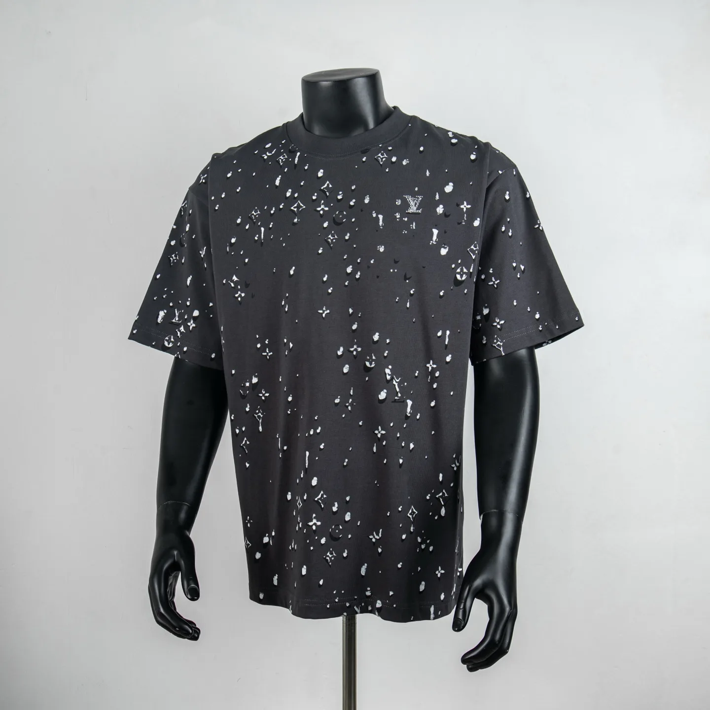 Monogram Raindrop Print Cotton T-Shirt D12515020