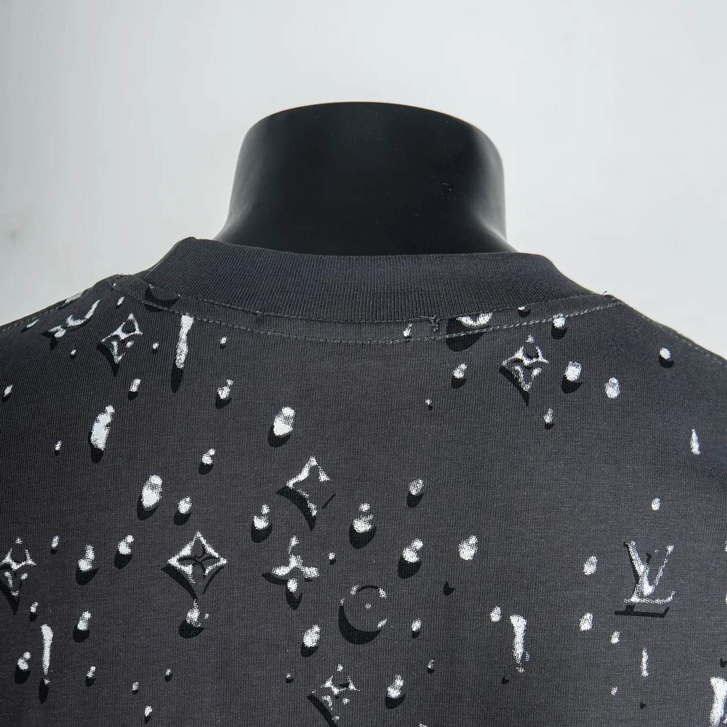 Monogram Raindrop Print Cotton T-Shirt D12515020 — view 4