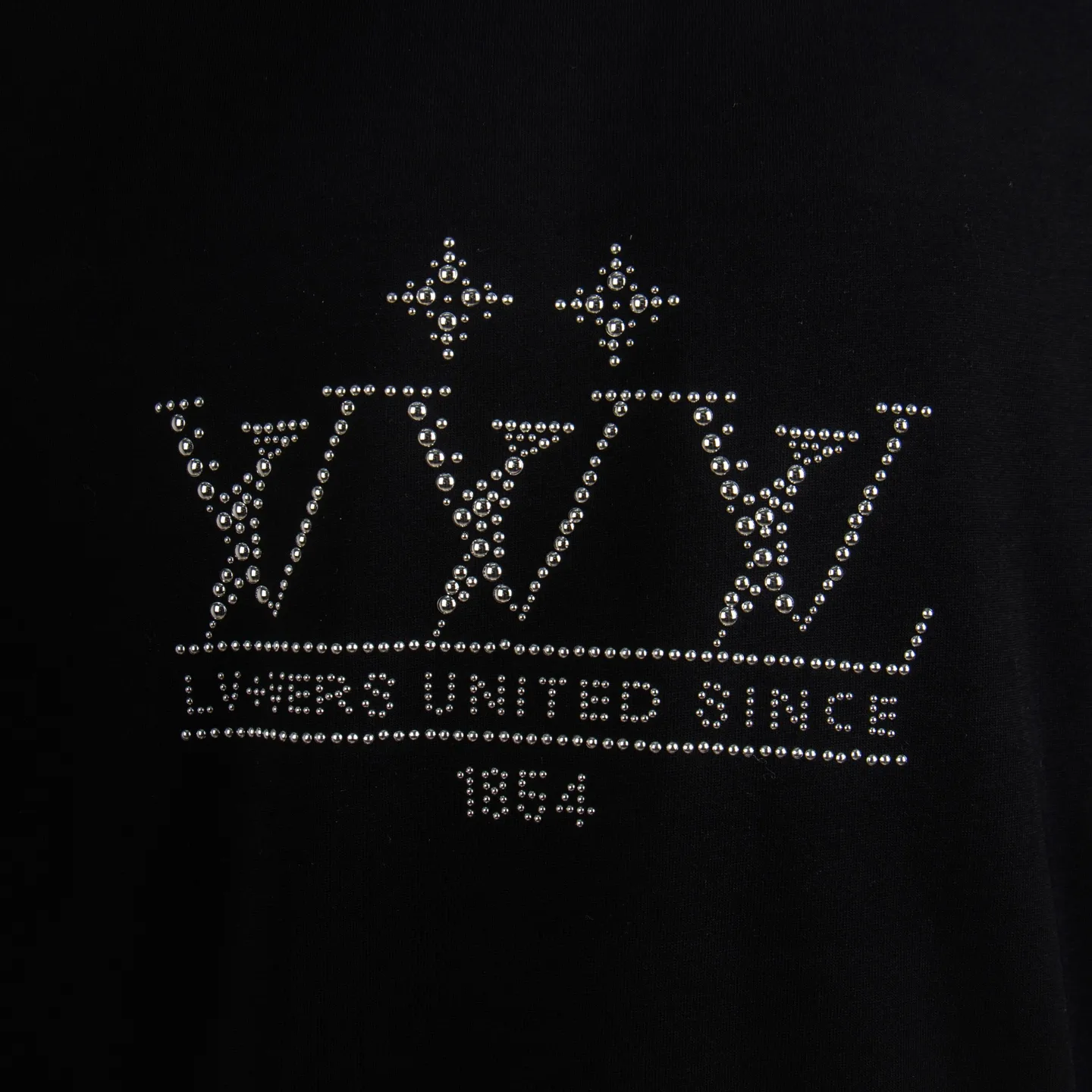Crystal-Embellished Logo Cotton T-Shirt D11515018 — view 5