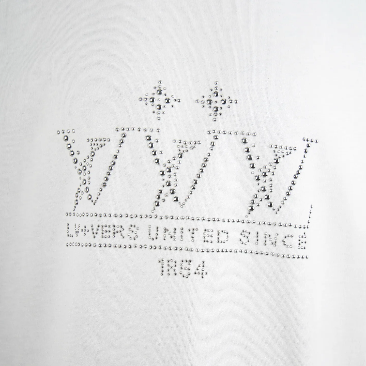 Rhinestone Logo Cotton T-Shirt D11515019 — view 5