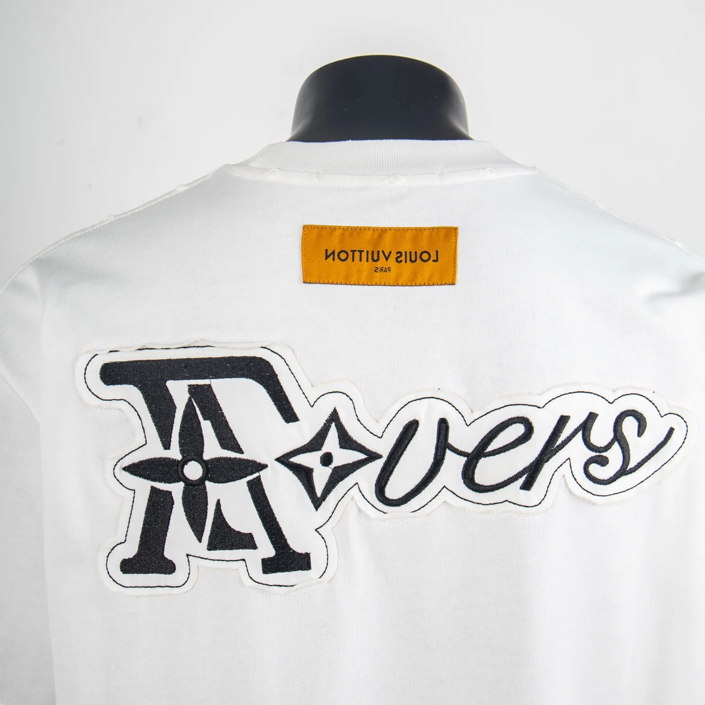 Embroidered Patch Distressed Cotton T-Shirt D12515017 — view 5