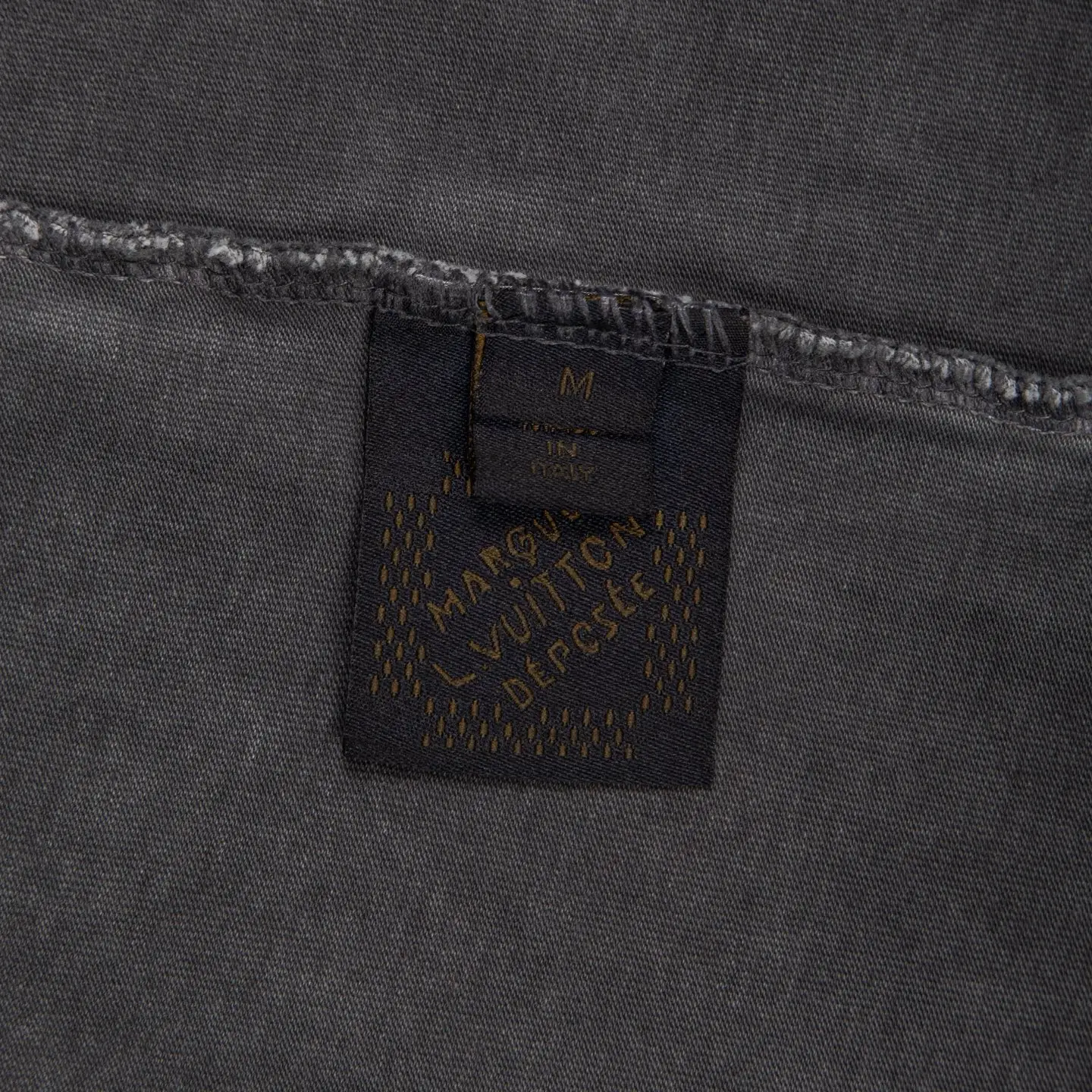Embroidered Distressed Cotton T-Shirt D12515016 — view 9