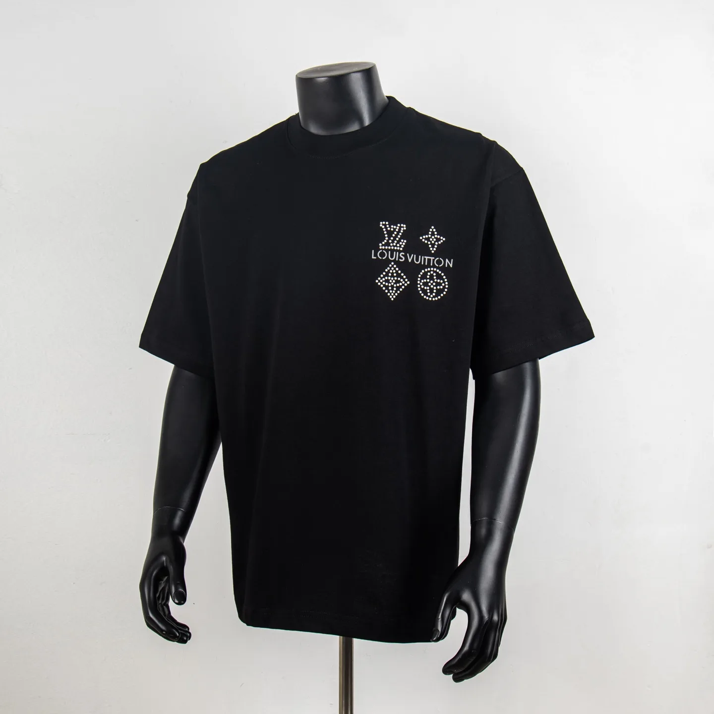Embellished Logo Cotton T-Shirt D12515013