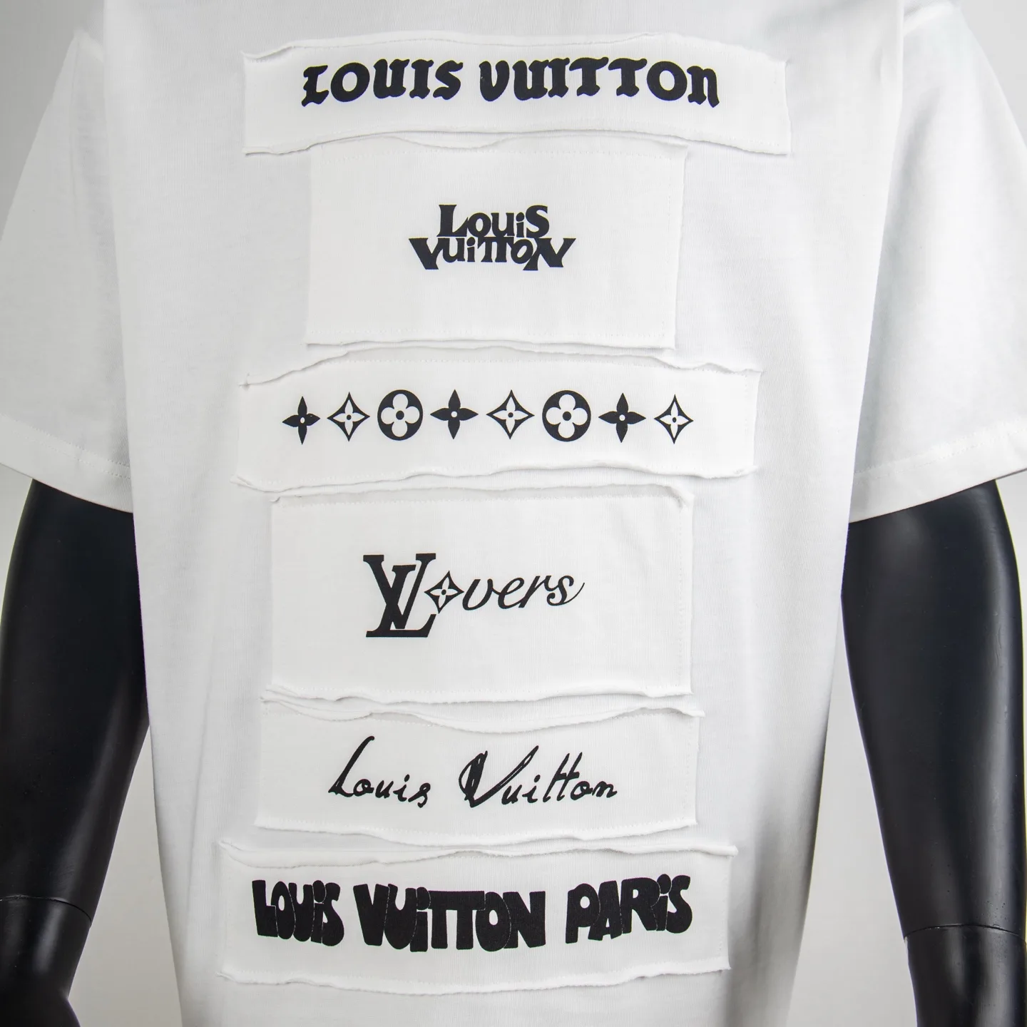 Logo Patchwork Cotton T-Shirt D12515012 — view 6