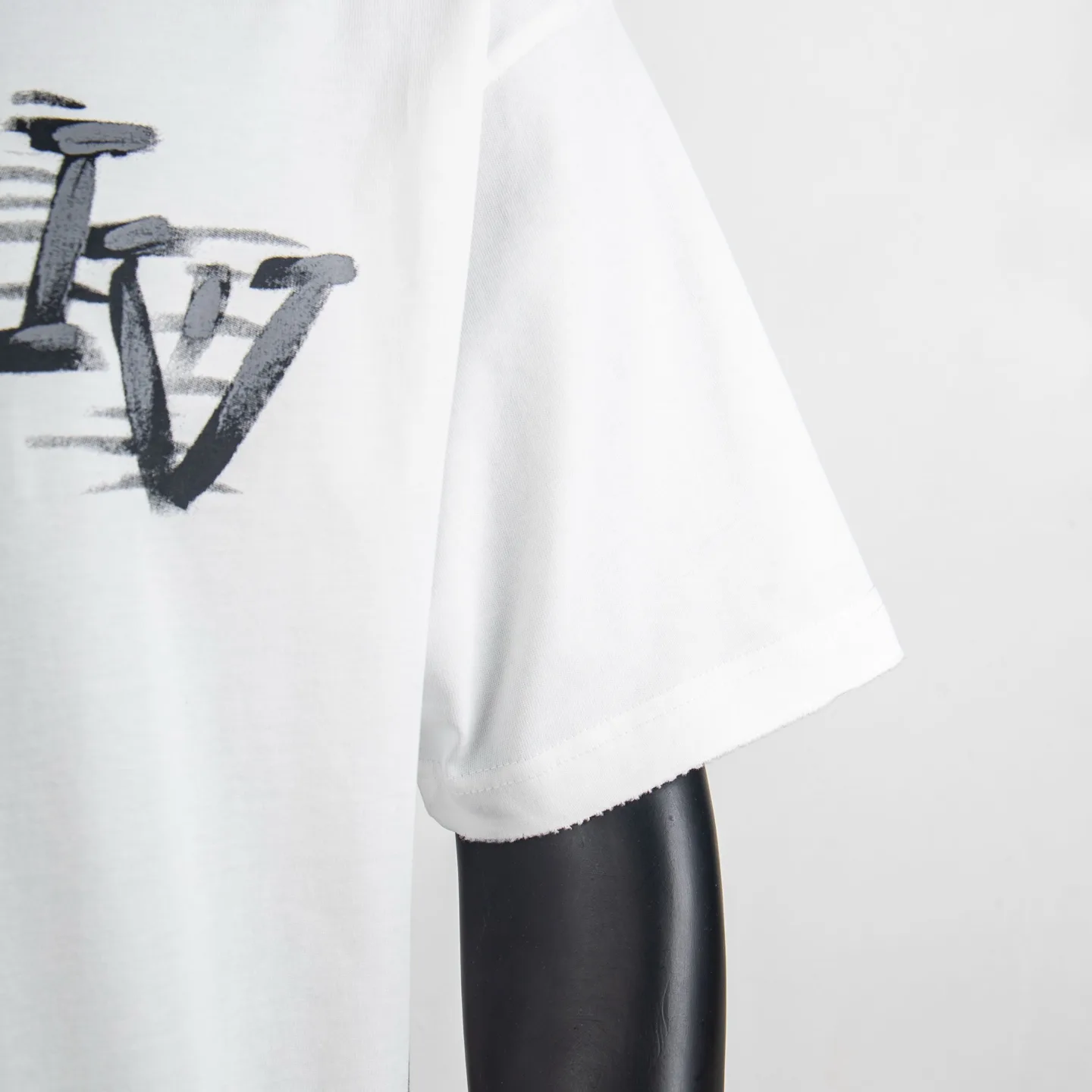 Hand-Painted Logo Cotton T-Shirt D12515009 — view 7