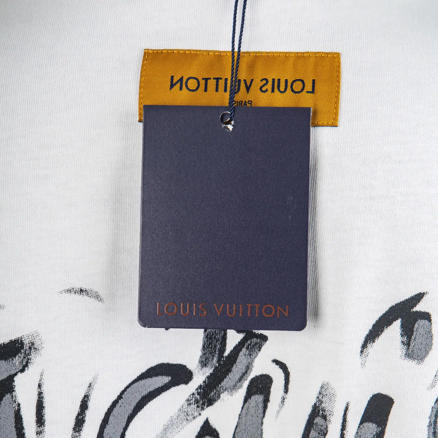 Hand-Painted Logo Cotton T-Shirt D12515009 — view 8