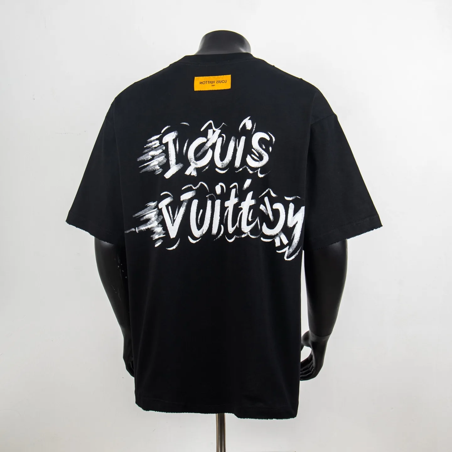 Hand-Painted Logo Cotton T-Shirt D12515010 — view 2