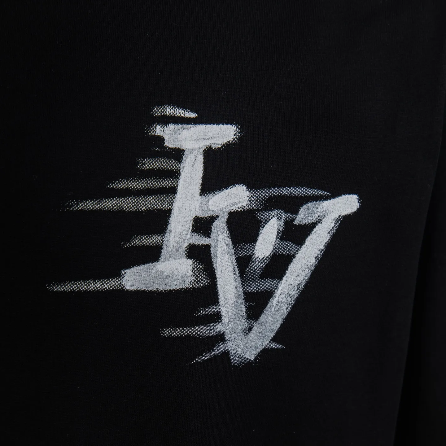 Hand-Painted Logo Cotton T-Shirt D12515010 — view 5