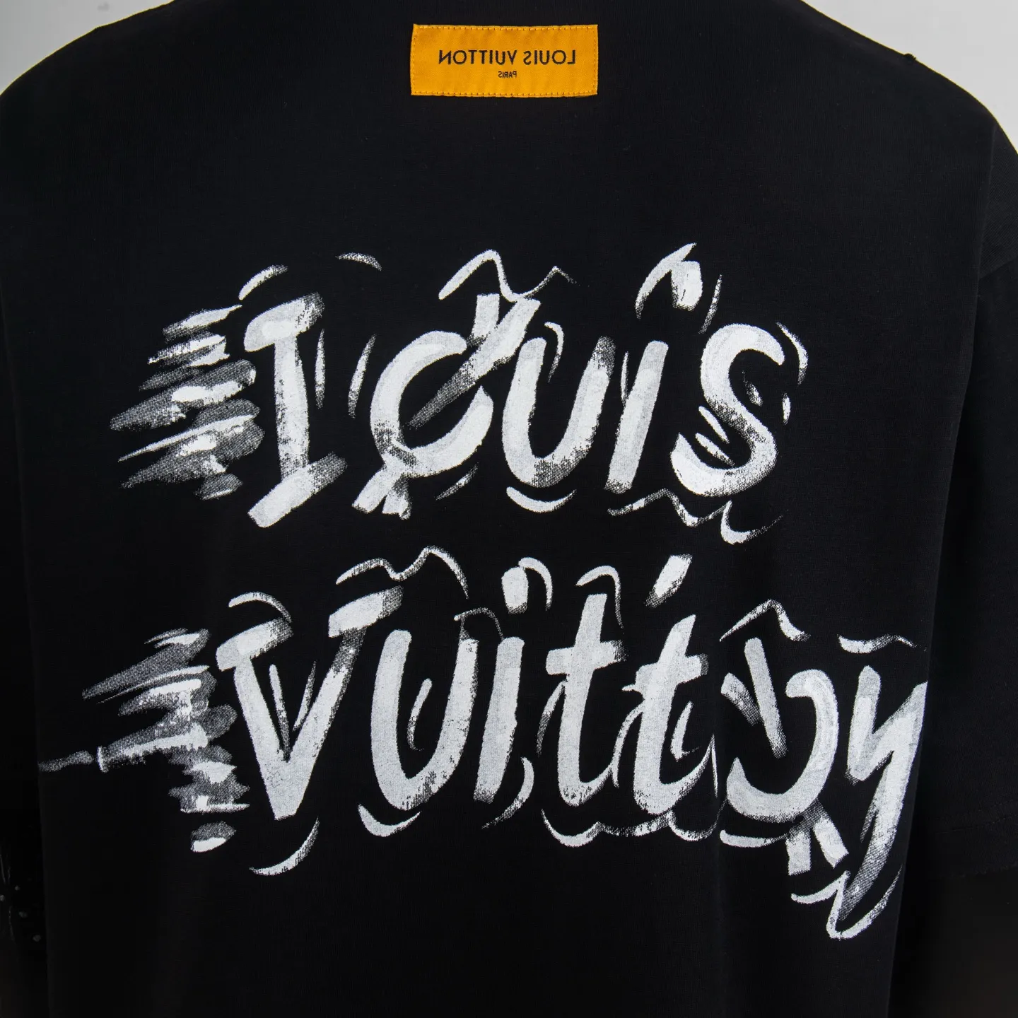 Hand-Painted Logo Cotton T-Shirt D12515010 — view 6