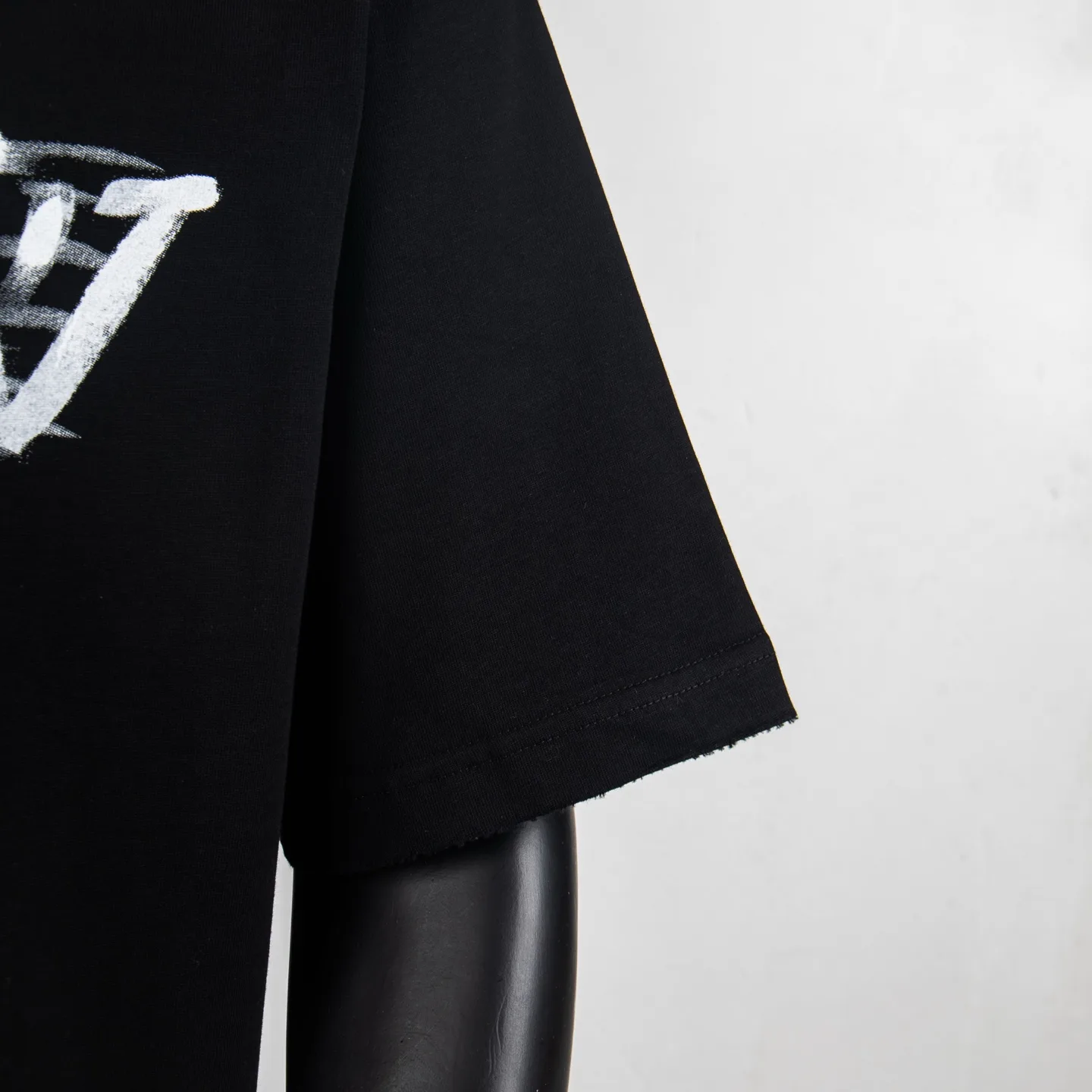 Hand-Painted Logo Cotton T-Shirt D12515010 — view 7