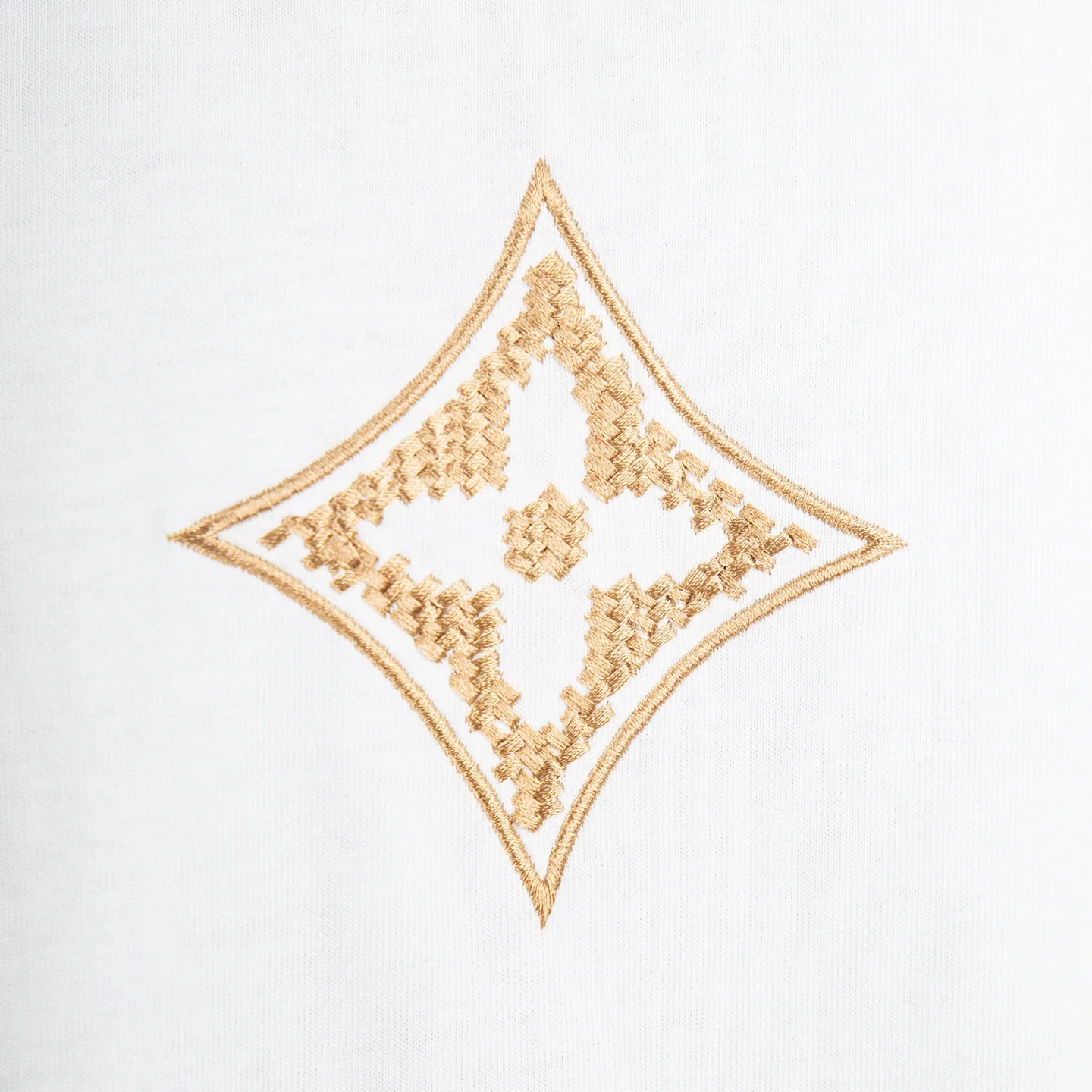 Embroidered Monogram Flower Cotton T-Shirt D11915003 — view 5