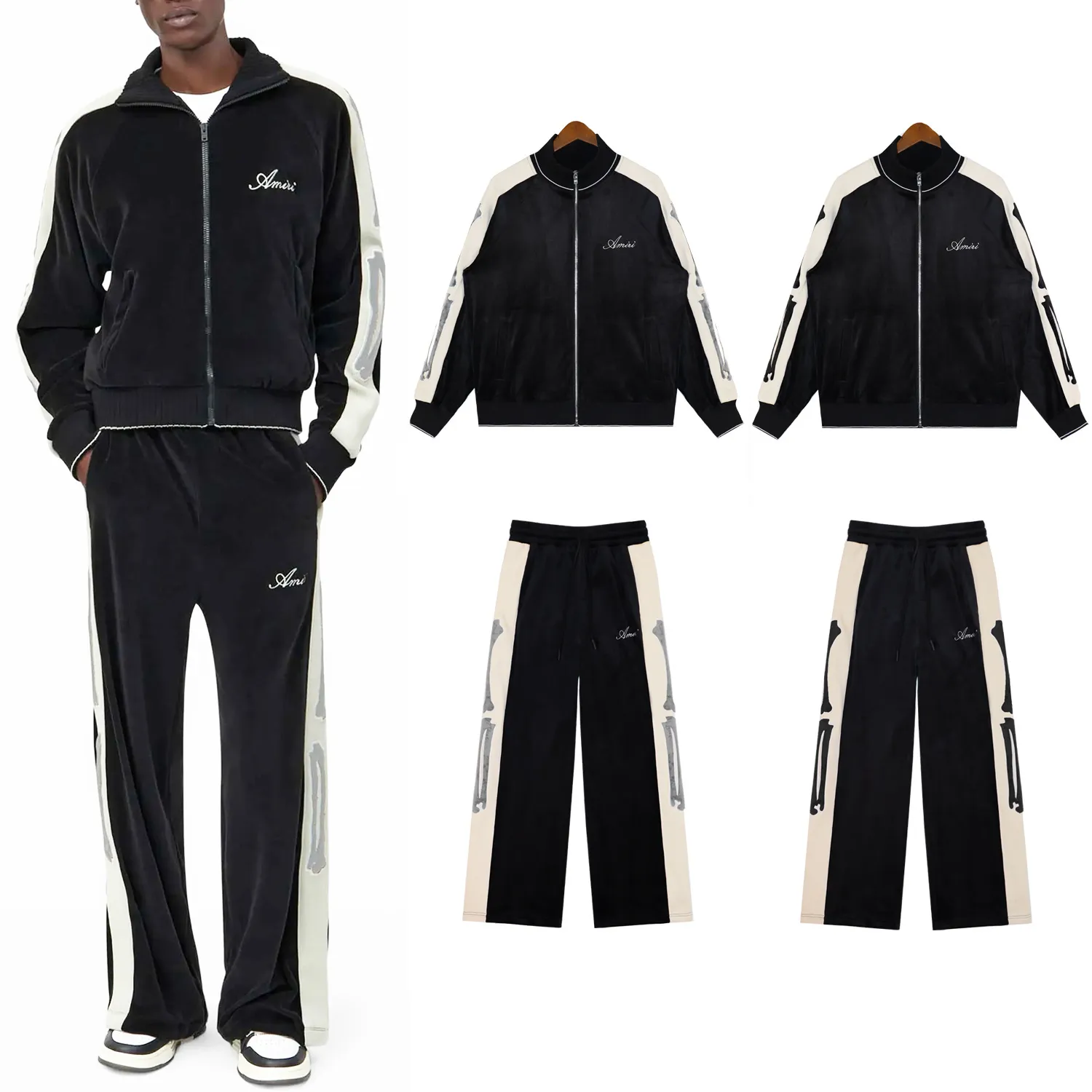 Bones Velvet Tracksuit Set D13011785