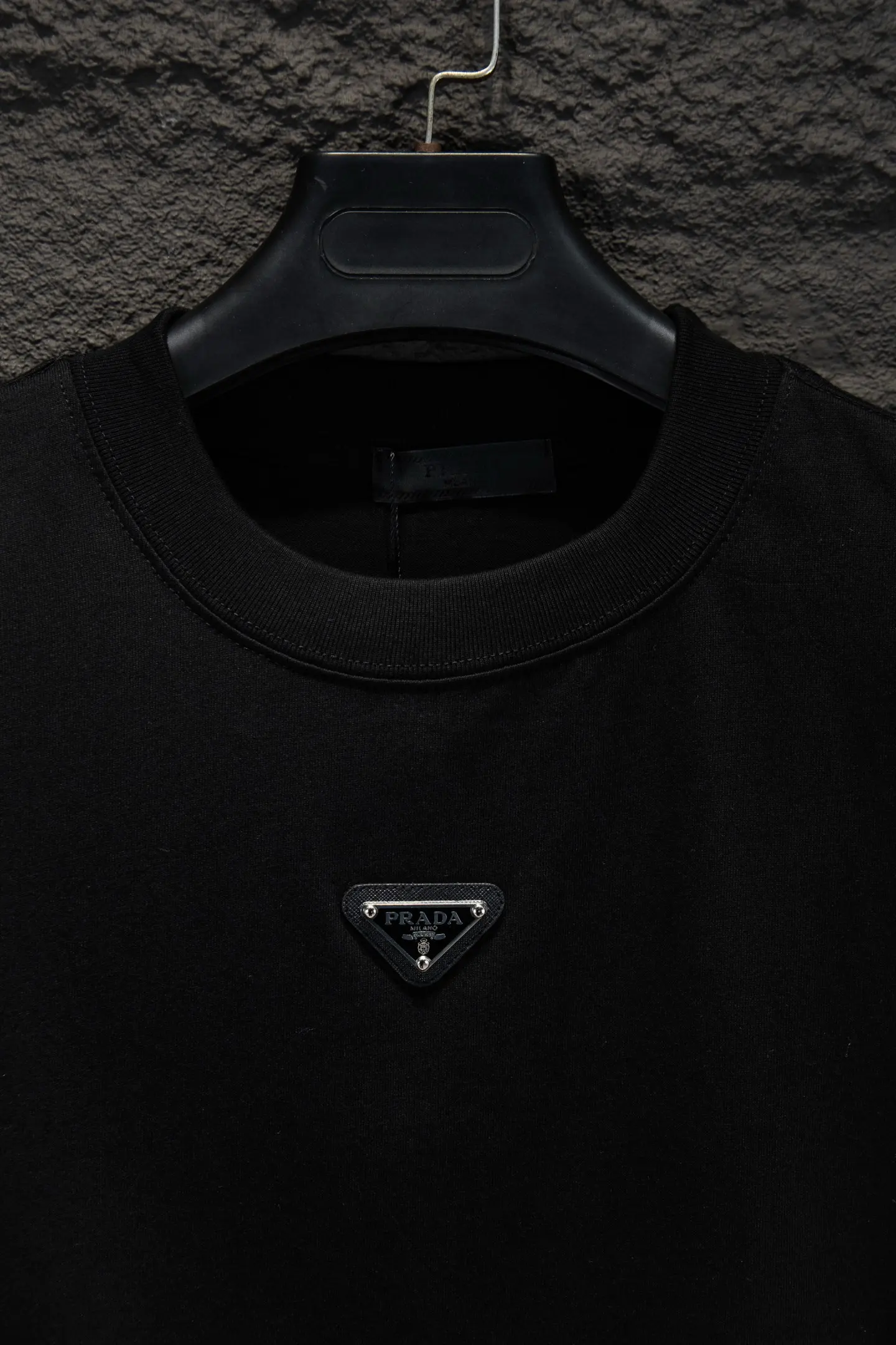 Logo-Appliqué Panelled Cotton T-Shirt D12515066 — view 3