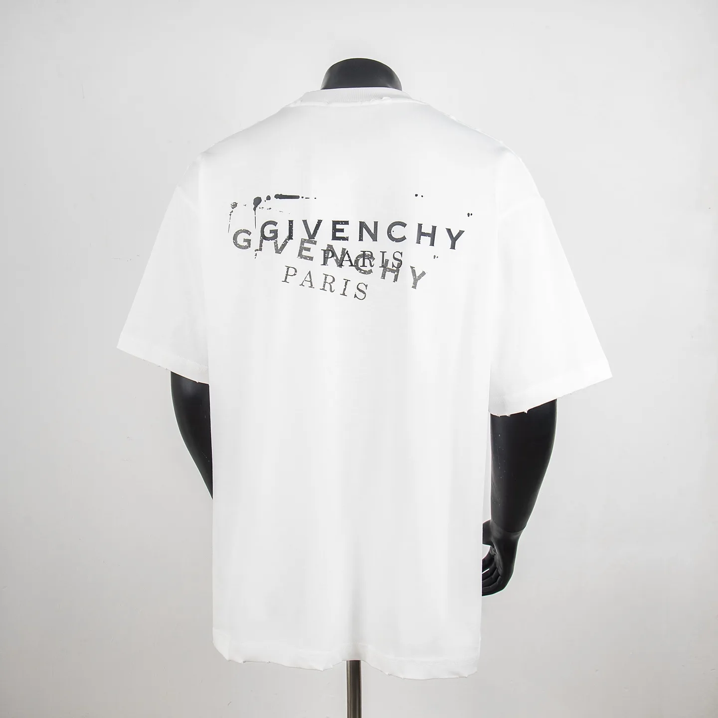Distressed Logo Print Cotton T-Shirt D11914998 — view 2
