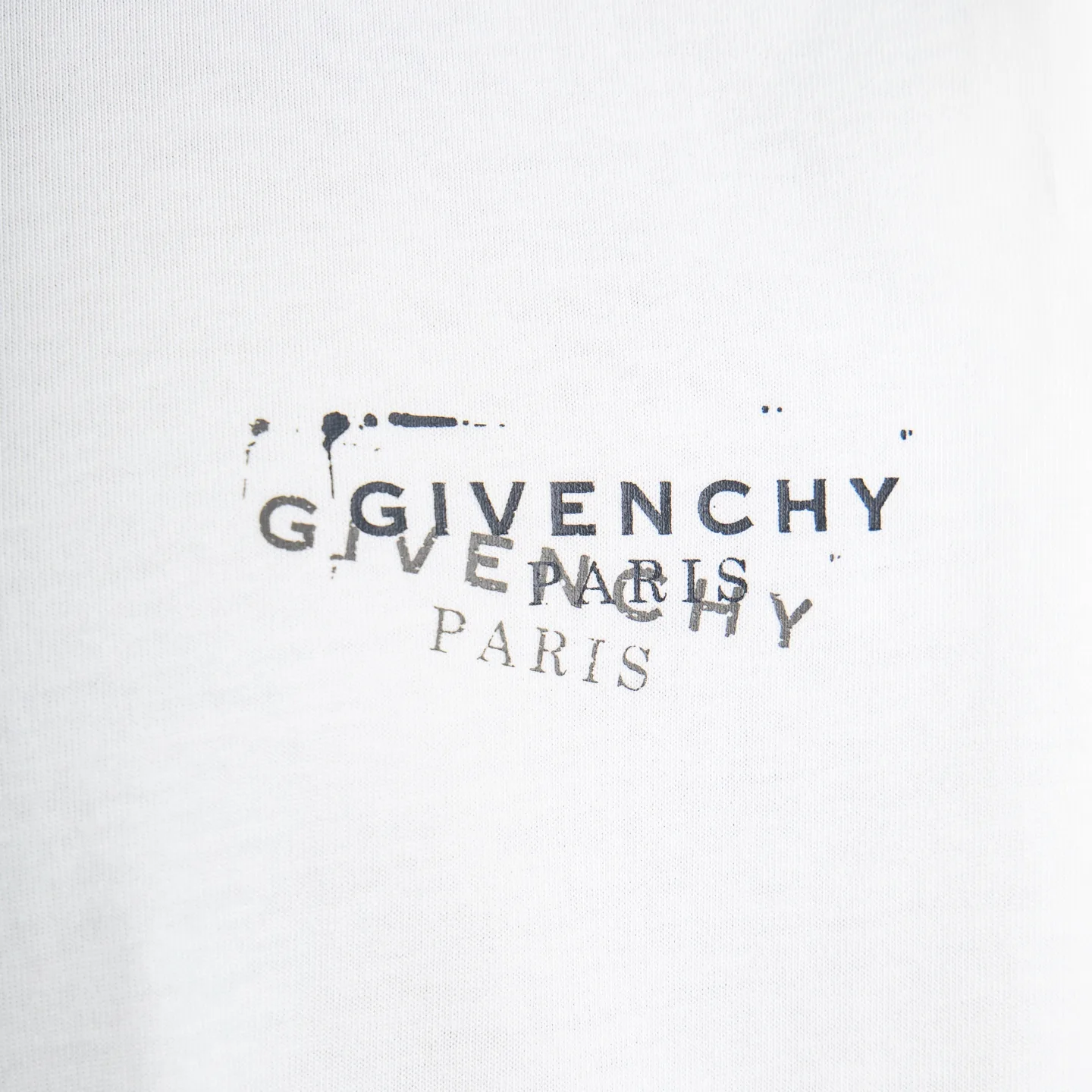 Distressed Logo Print Cotton T-Shirt D11914998 — view 4
