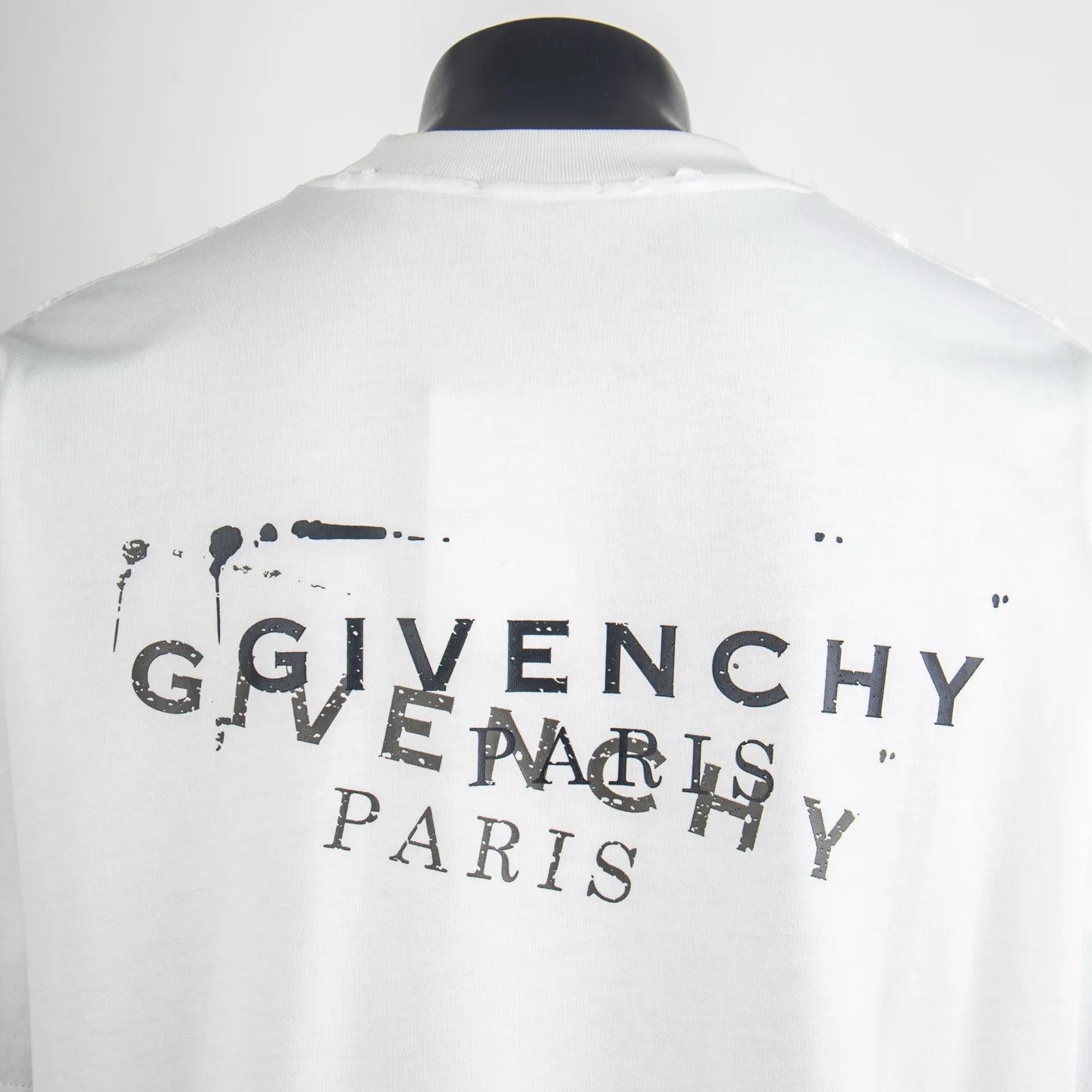 Distressed Logo Print Cotton T-Shirt D11914998 — view 5