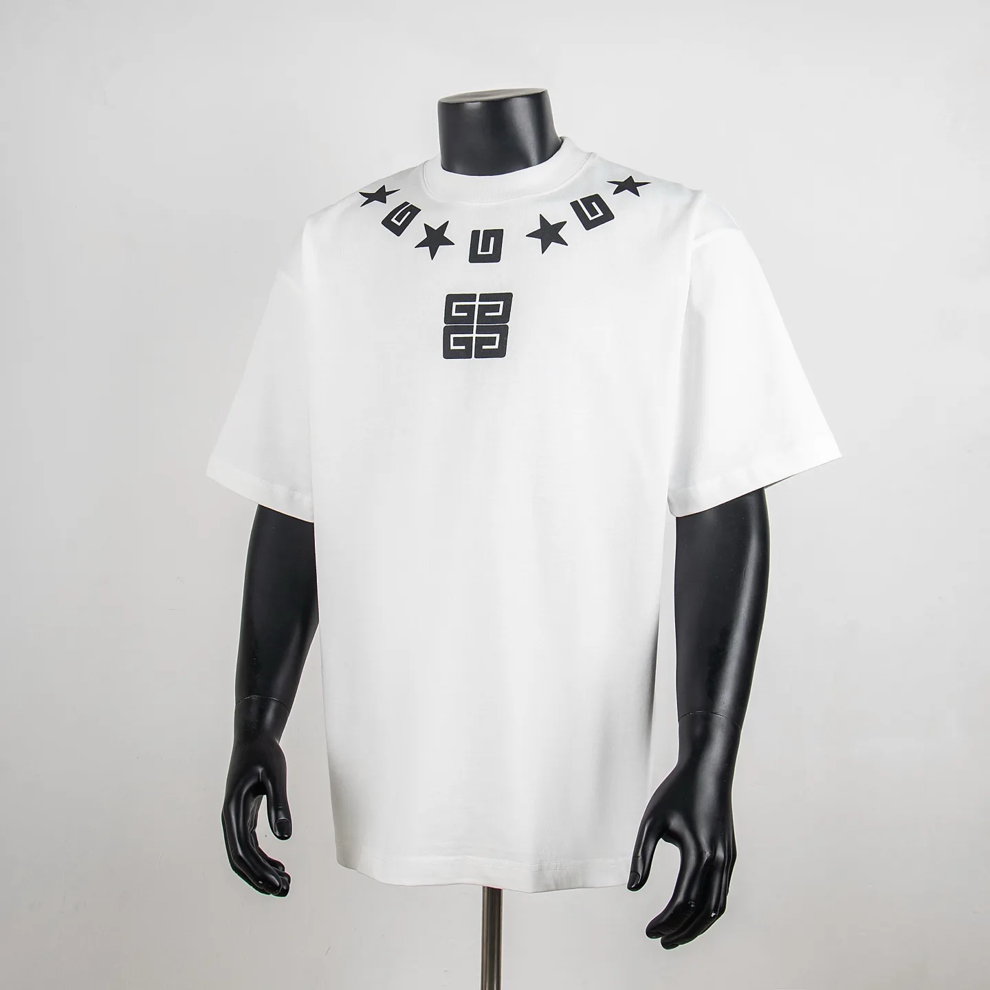 Givenchy Logo and Star Print Cotton T-Shirt D11514996