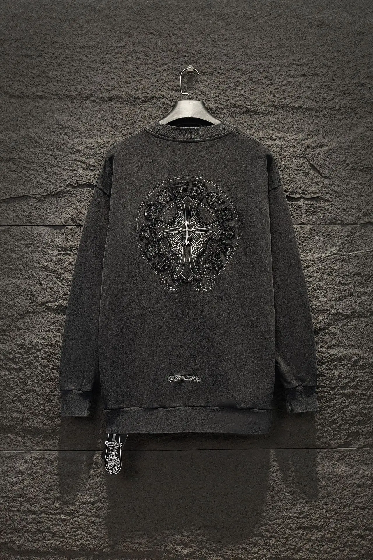 Chrome Hearts Embroidered Washed Cotton Sweatshirt D17522993 — view 2