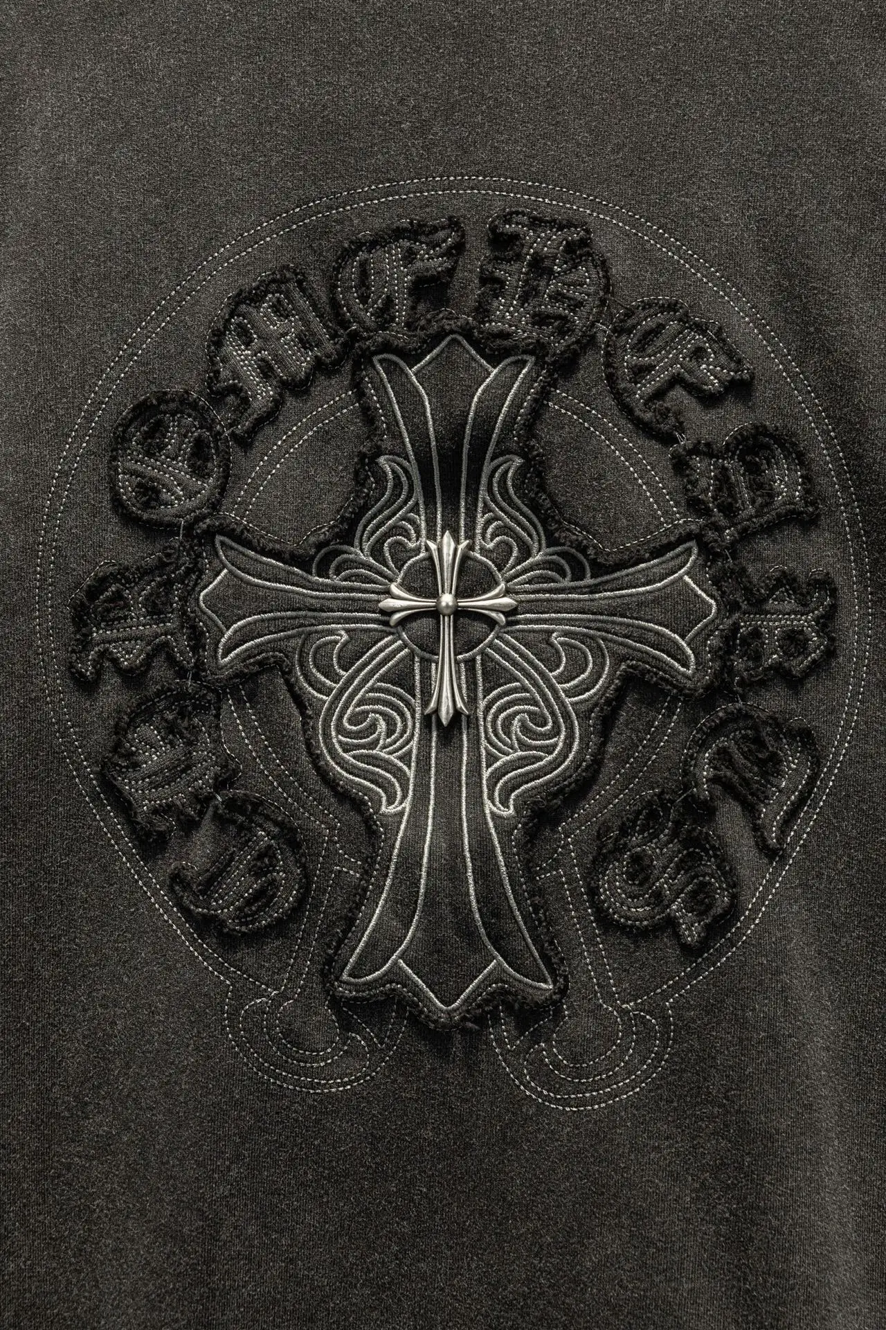 Chrome Hearts Embroidered Washed Cotton Sweatshirt D17522993 — view 5
