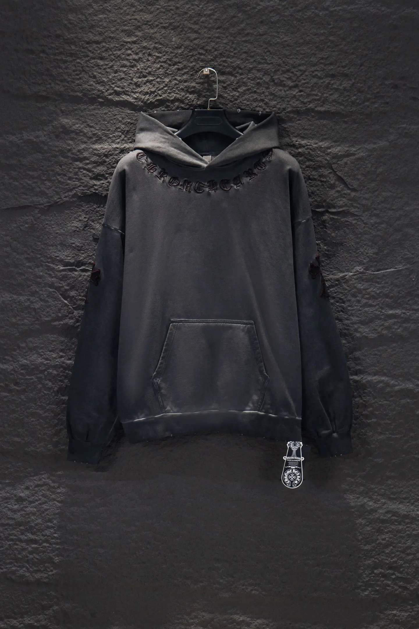 Embroidered Logo Oversized Cotton Hoodie D20922984