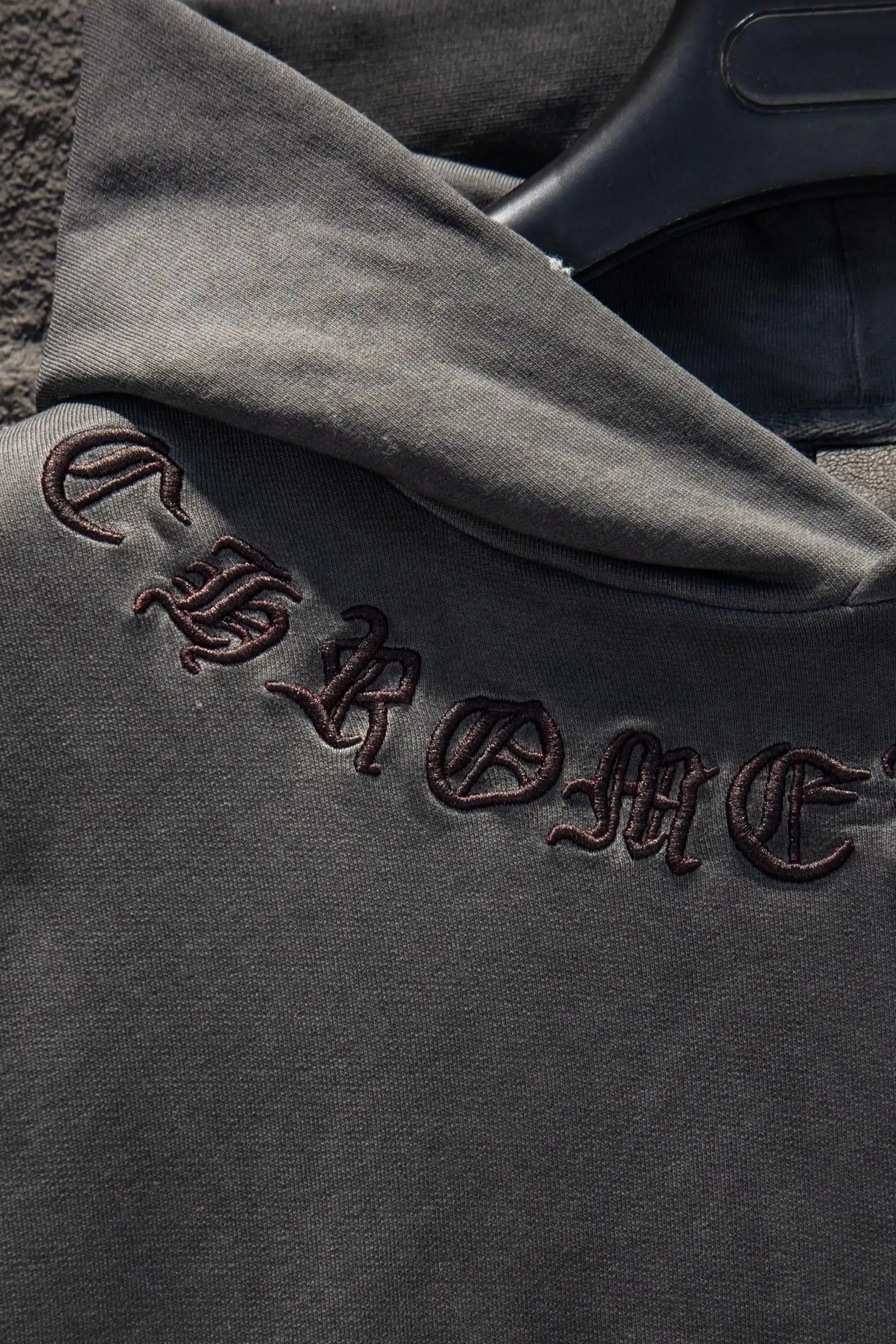 Embroidered Logo Oversized Cotton Hoodie D20922984 — view 3