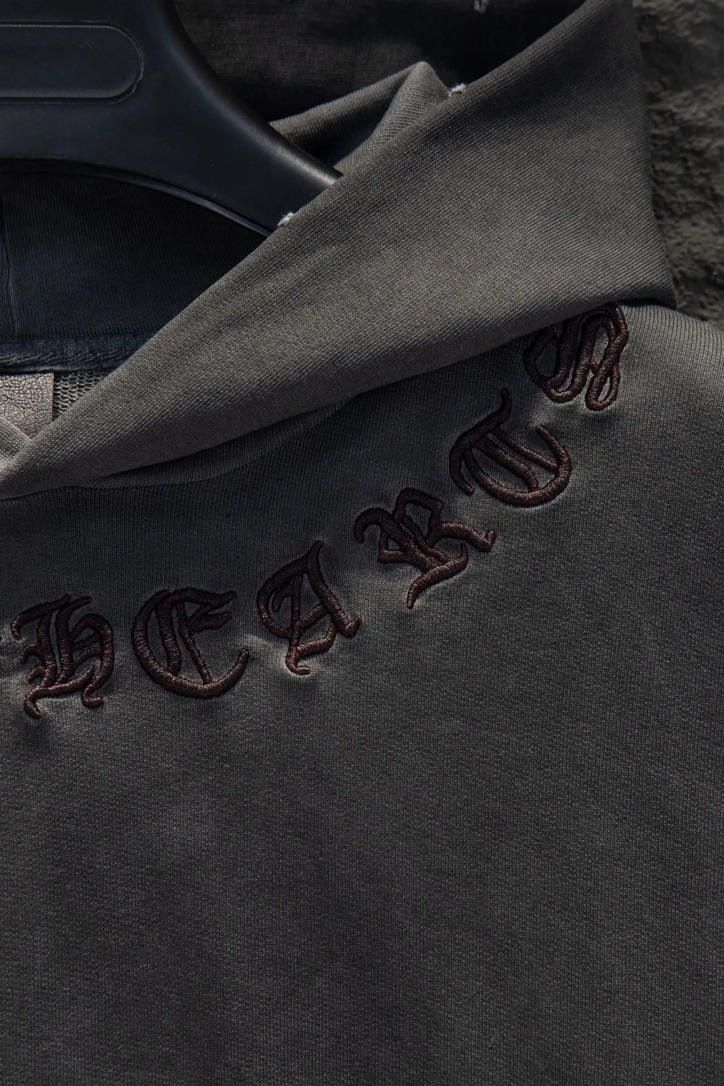 Embroidered Logo Oversized Cotton Hoodie D20922984 — view 4