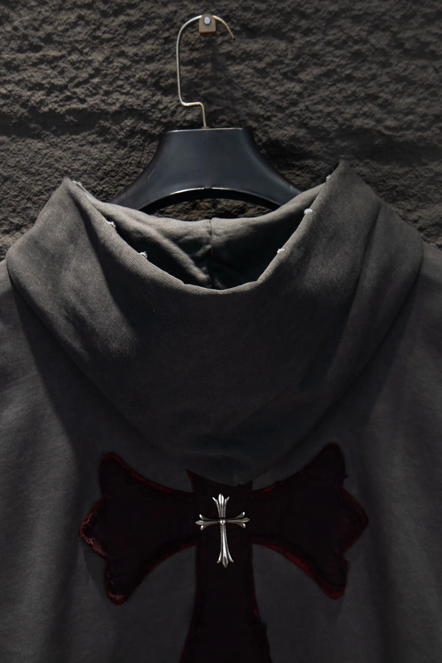 Embroidered Logo Oversized Cotton Hoodie D20922984 — view 8