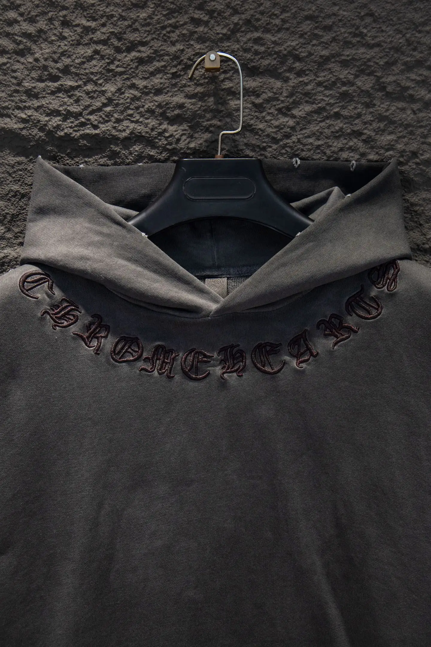 Embroidered Logo Oversized Cotton Hoodie D20922984 — view 9
