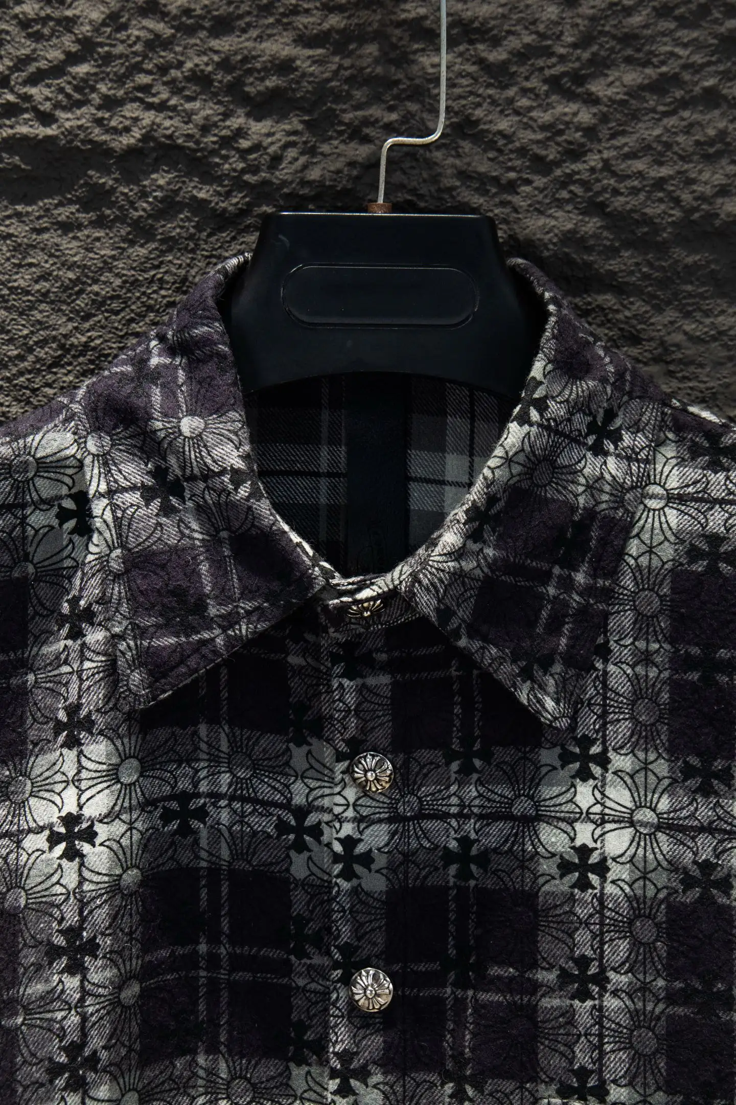 Monogram Jacquard Plaid Flannel Shirt D16922904 — view 3
