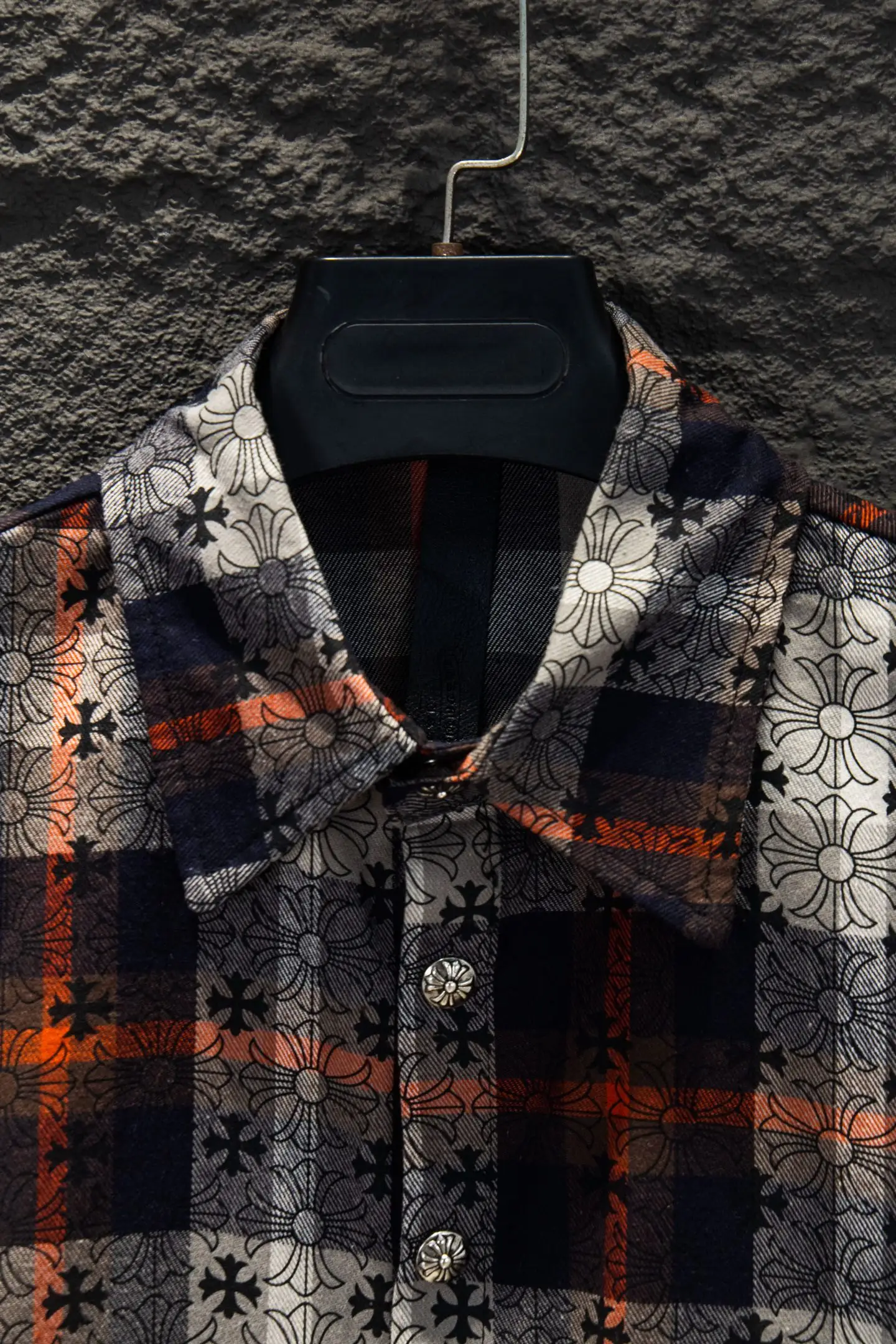 Chrome Hearts Monogram Plaid Jacquard Shirt D16922905 — view 3