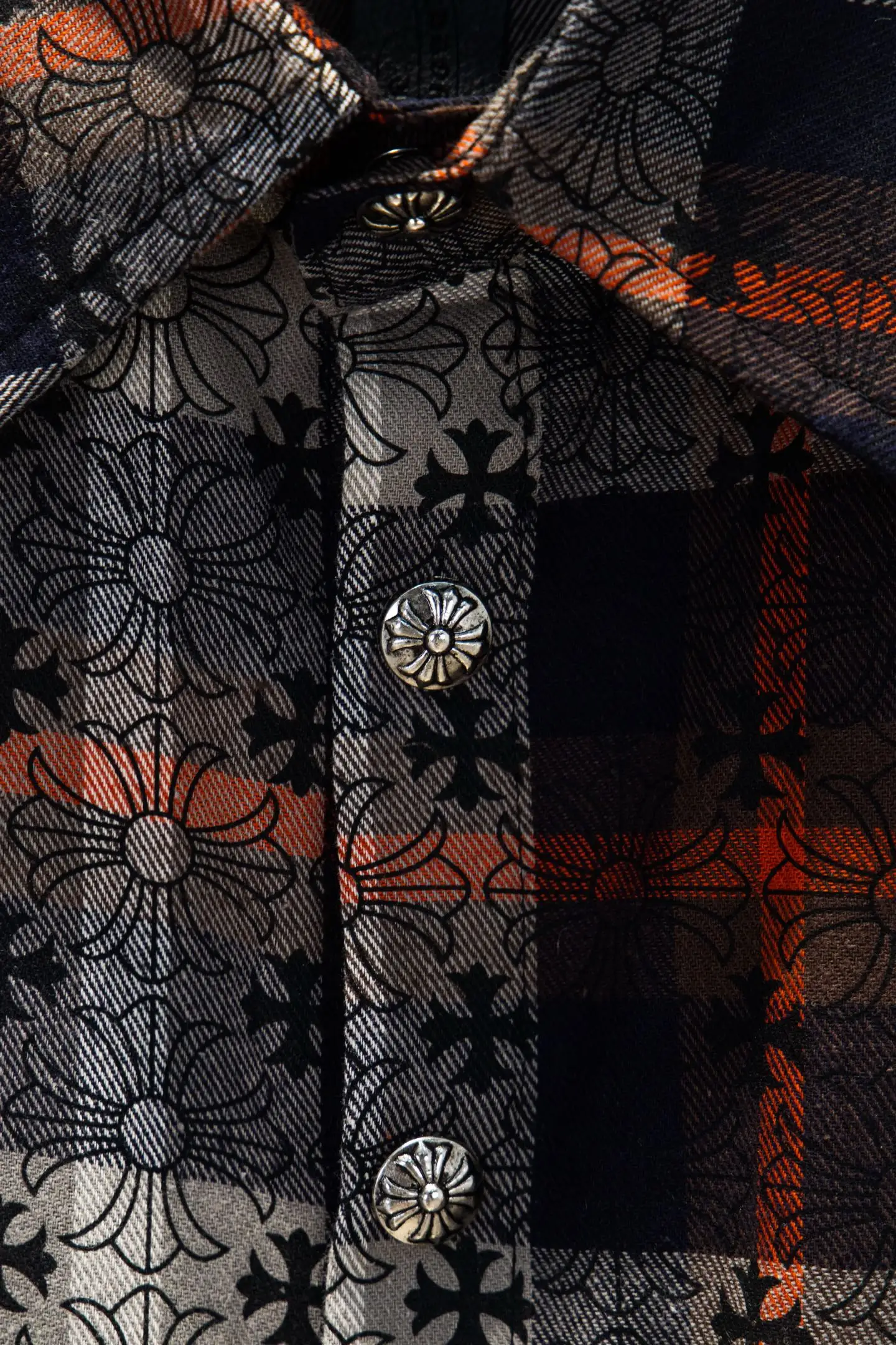 Chrome Hearts Monogram Plaid Jacquard Shirt D16922905 — view 4