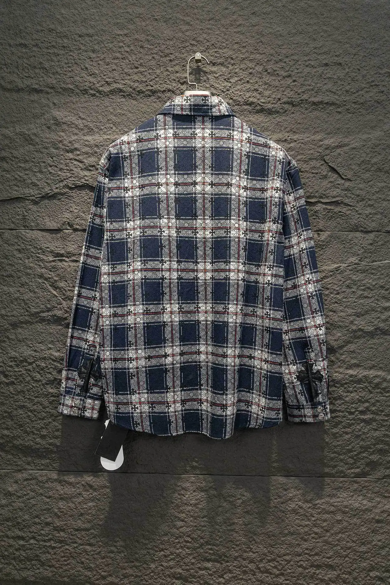 Logo Jacquard Plaid Flannel Shirt D16922906 — view 2
