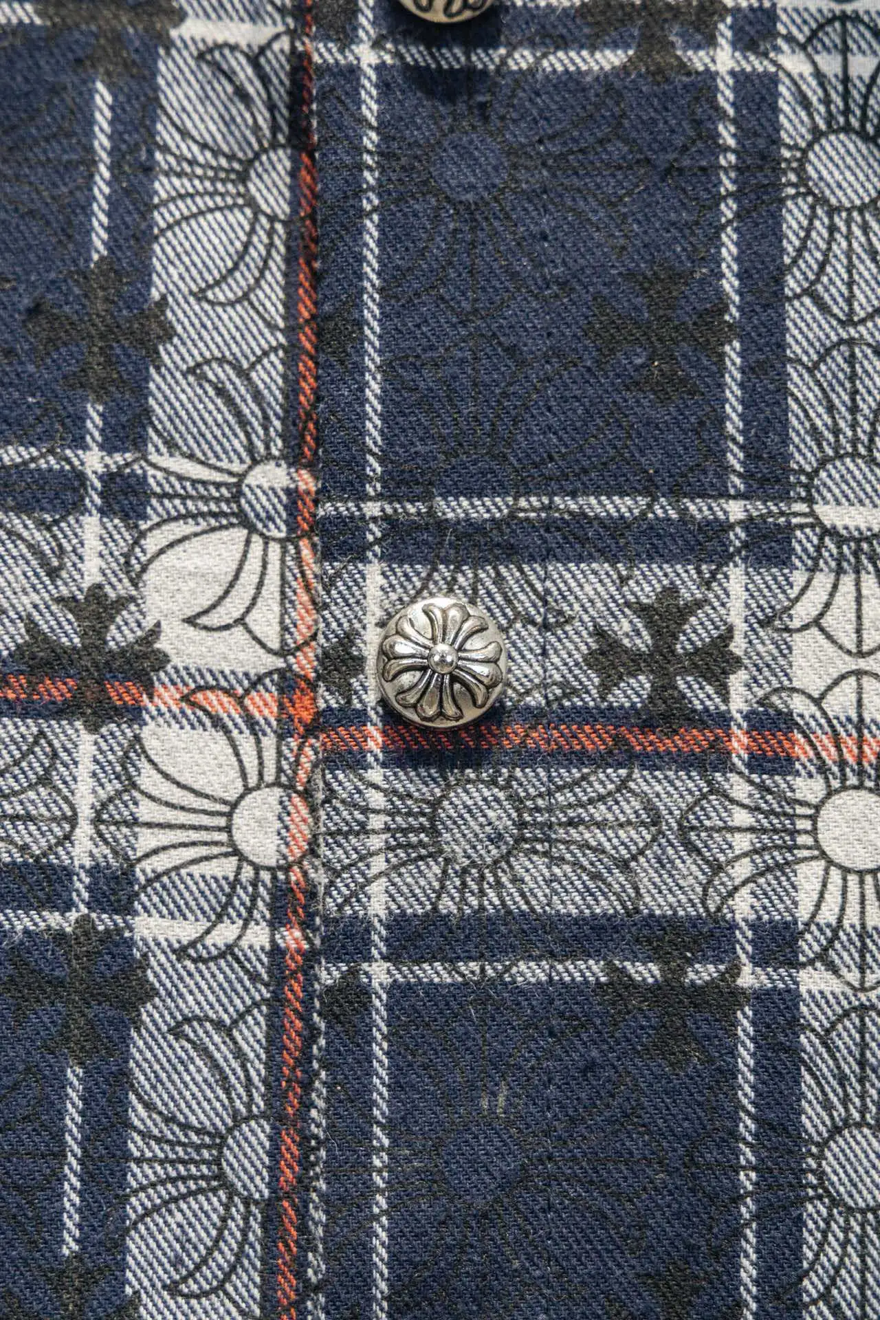 Logo Jacquard Plaid Flannel Shirt D16922906 — view 4