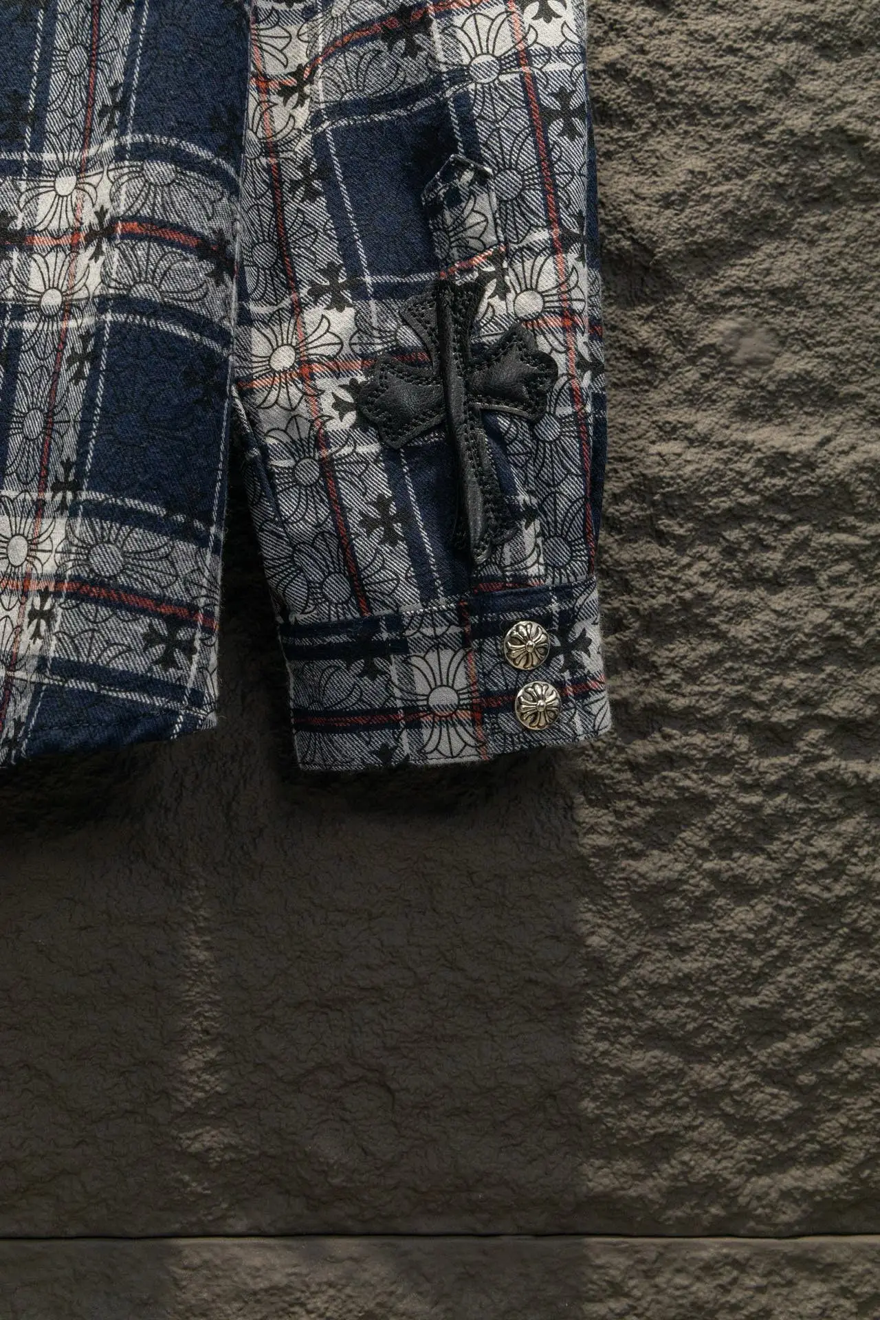 Logo Jacquard Plaid Flannel Shirt D16922906 — view 5